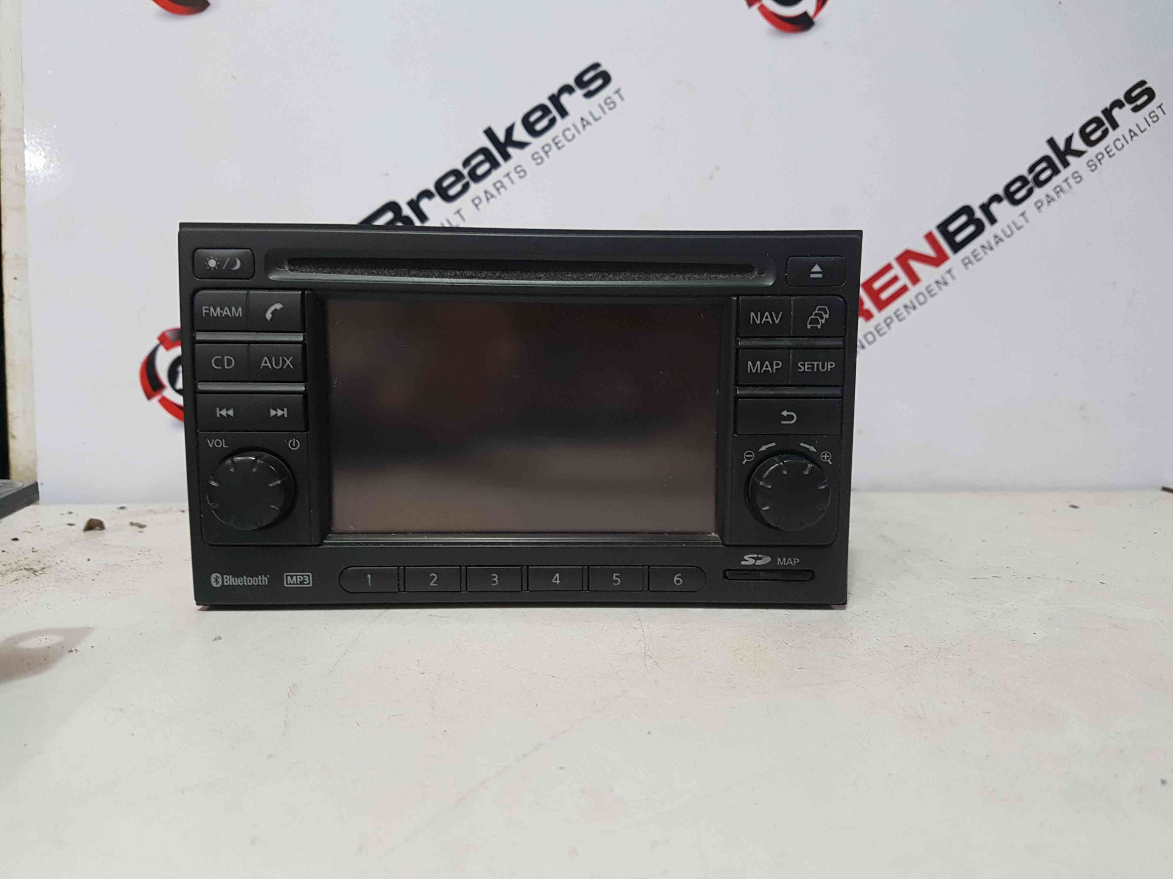 Thumb 6 Nissan Qashqai 2013-2017 SAT Nav Radio Cd Player Head Unit 25915Bh30e + Card