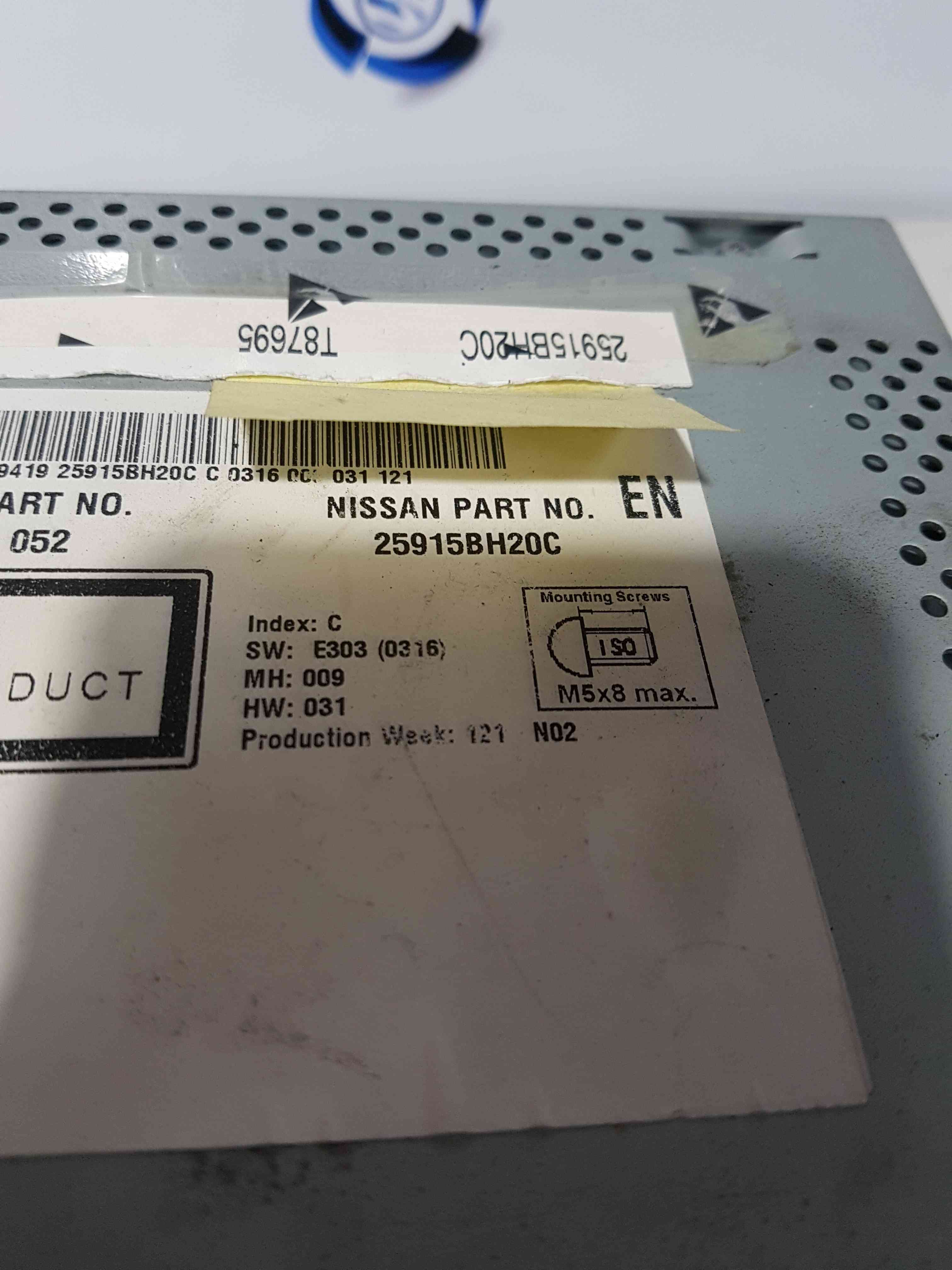 Thumb 8 Nissan Qashqai 2013-2017 SAT Nav Radio Cd Player Head Unit WITH CODE 25915Bh20c