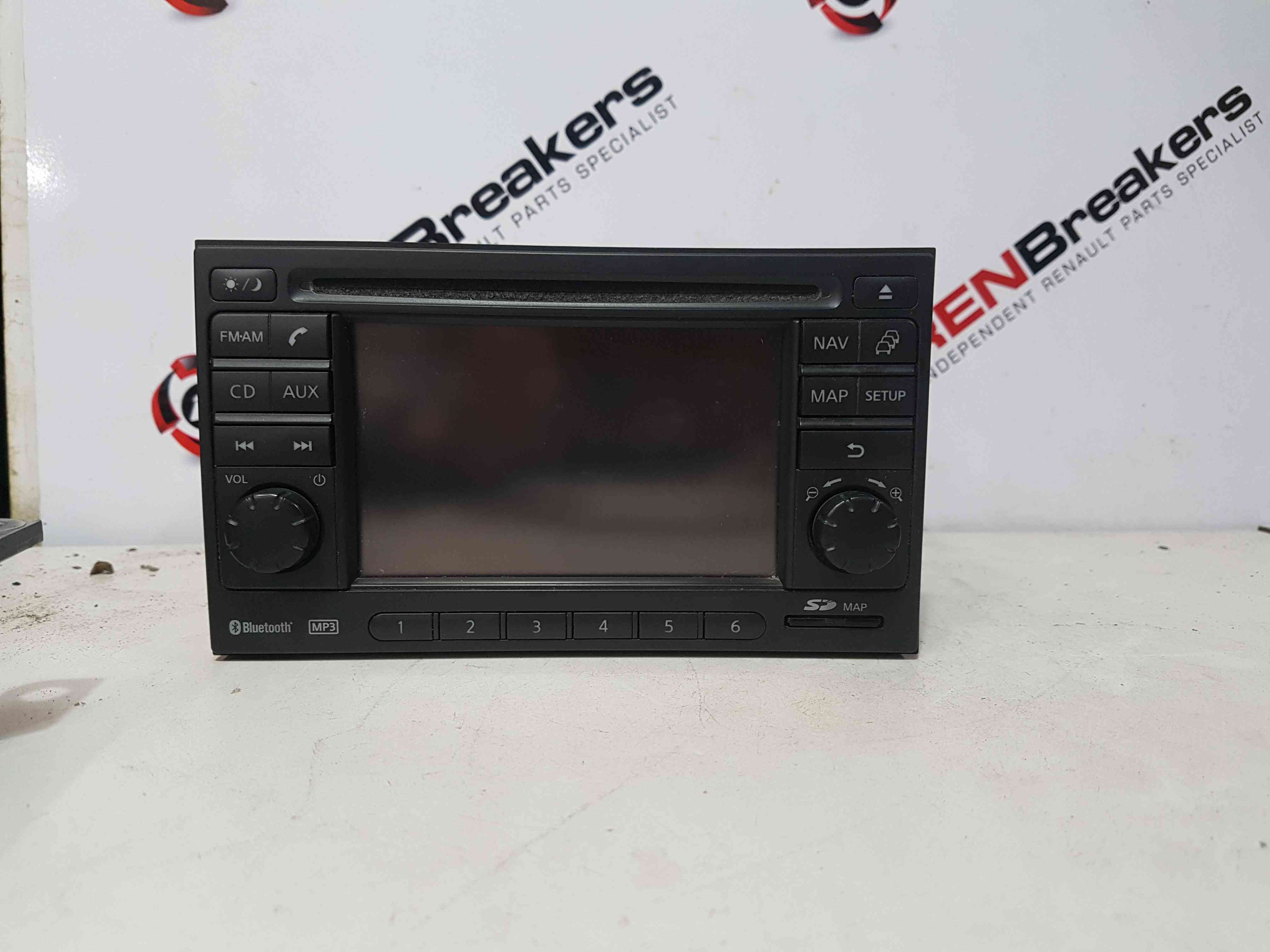 Thumb 10 Nissan Qashqai 2013-2017 SAT Nav Radio Cd Player Head Unit With Code 25915Bh30e