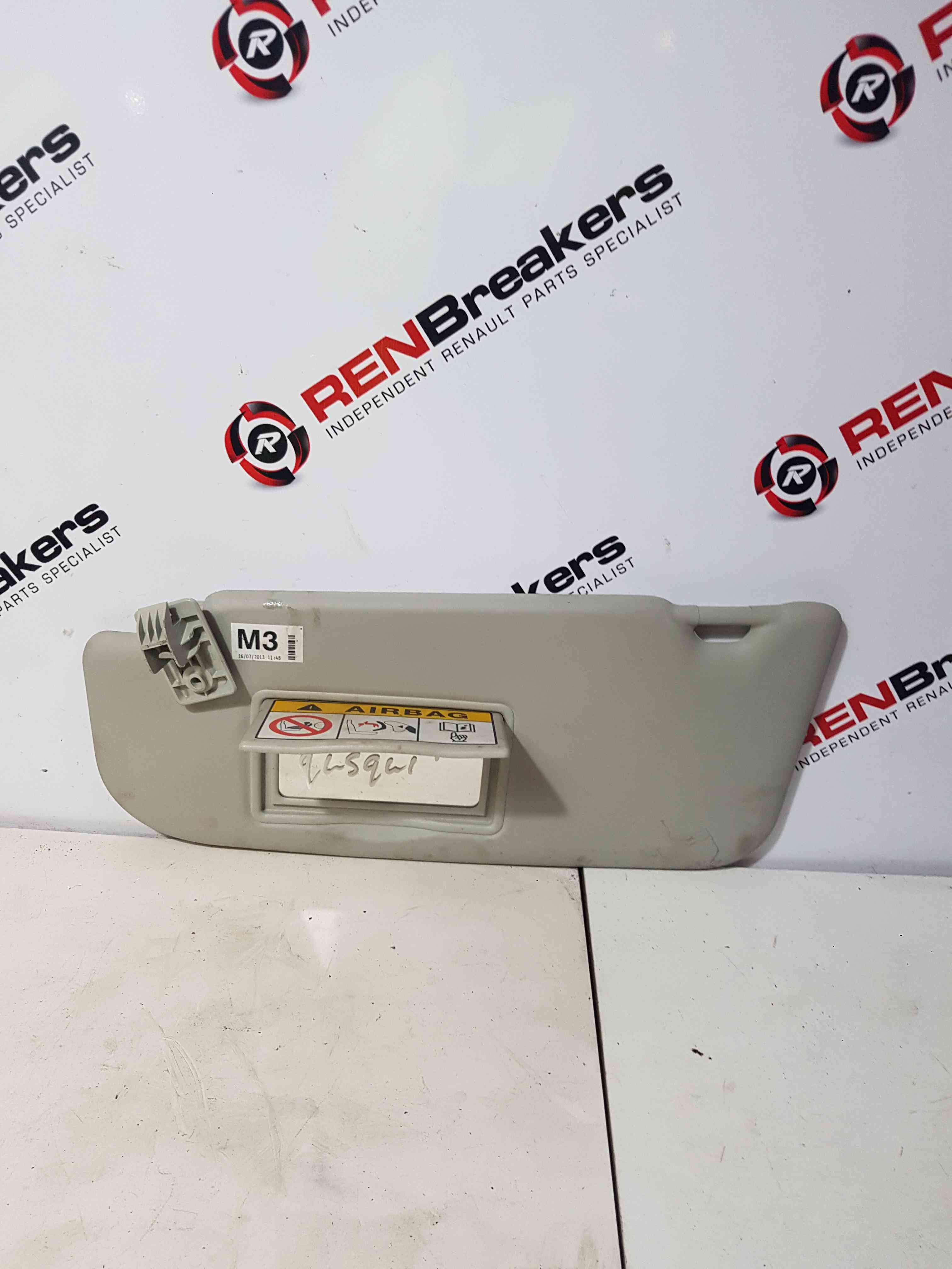 Thumb 4 Nissan Qashqai MK1 2006-2013 Passenger NSF Front SUN Visor