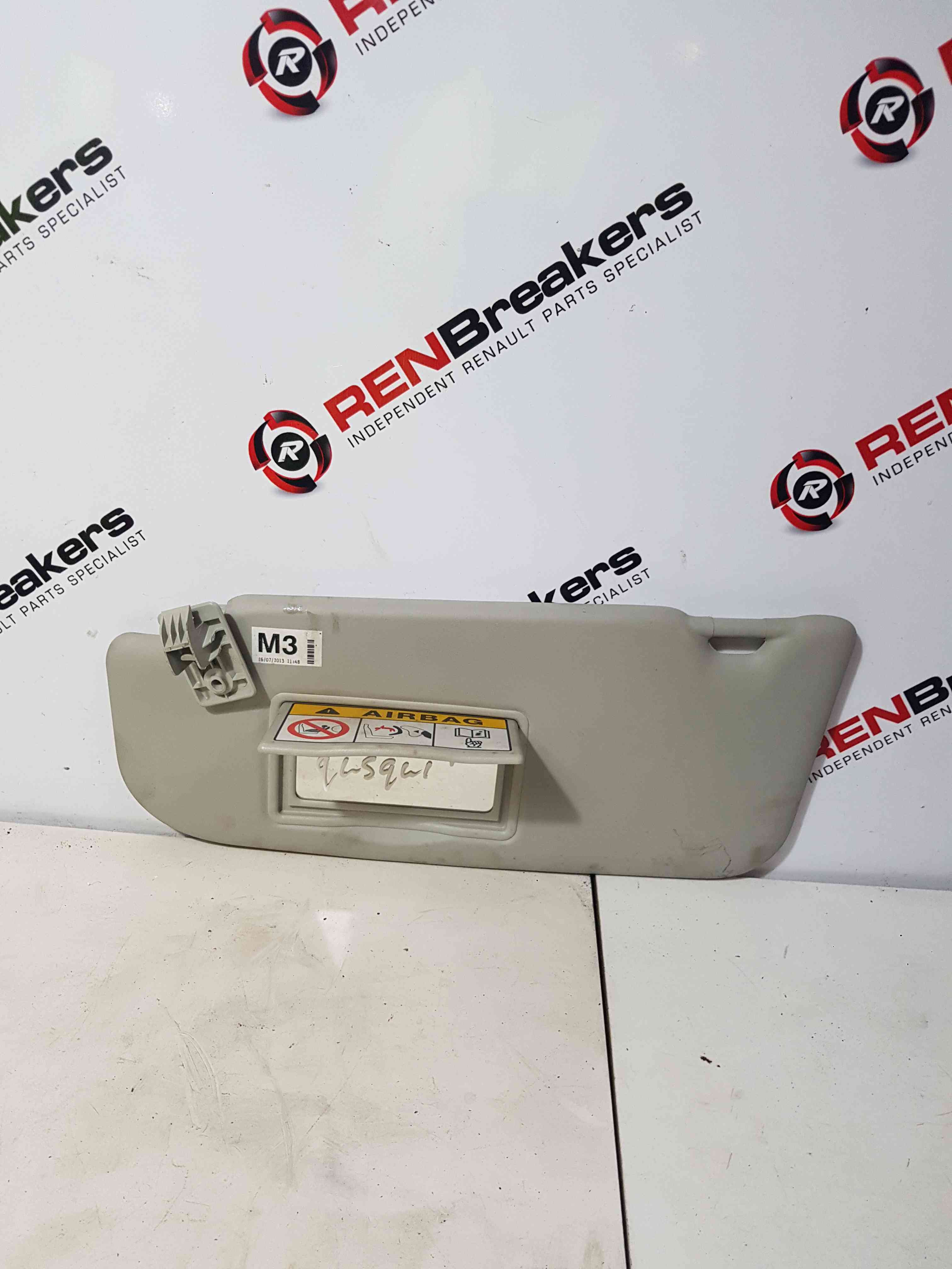 Thumb 5 Nissan Qashqai MK1 2006-2013 Passenger NSF Front SUN Visor