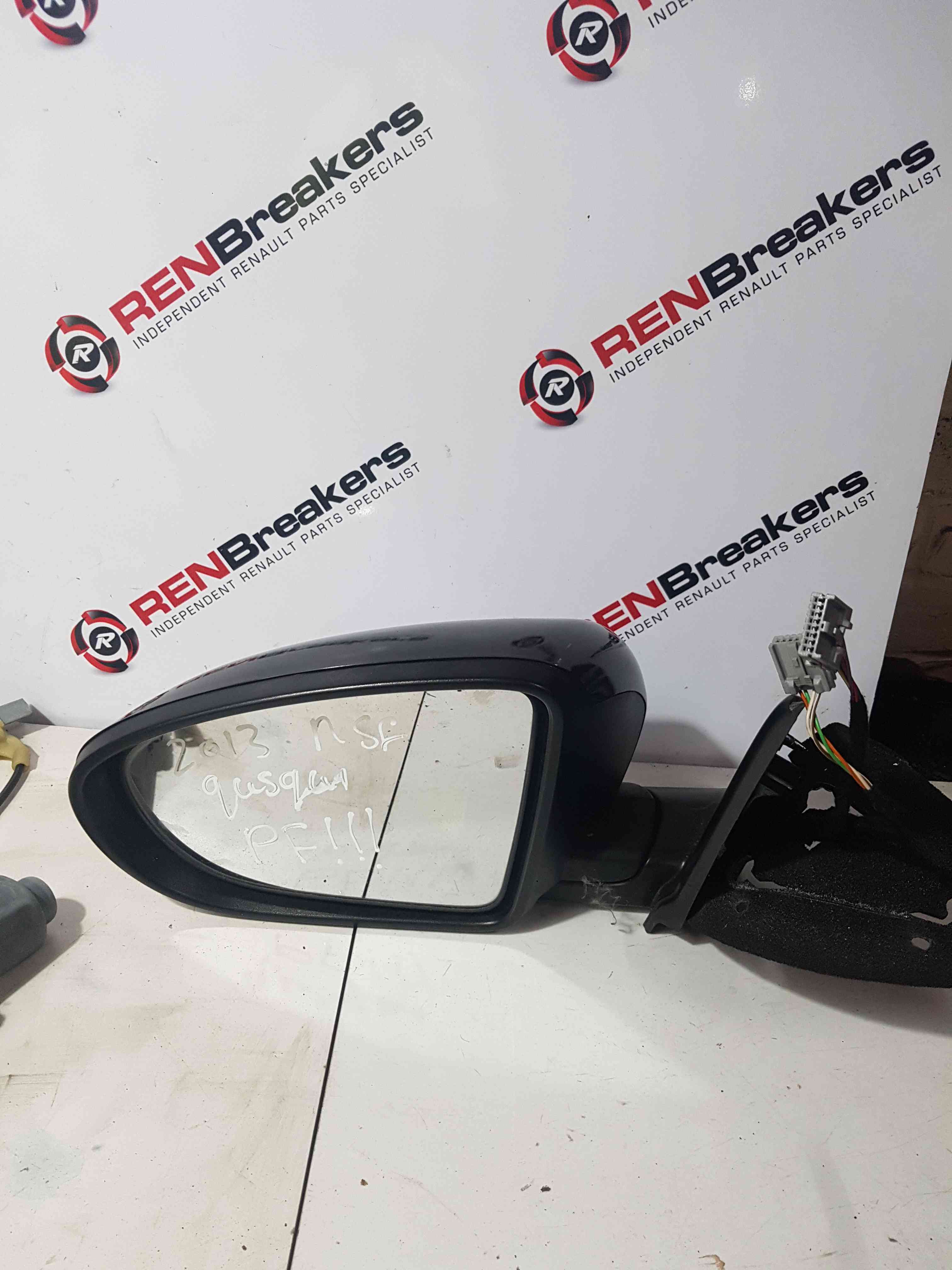 Thumb 7 Nissan Qashqai MK1 2006-2013 Passenger Ns Wing Mirror GAB Nightshade Purple Fold