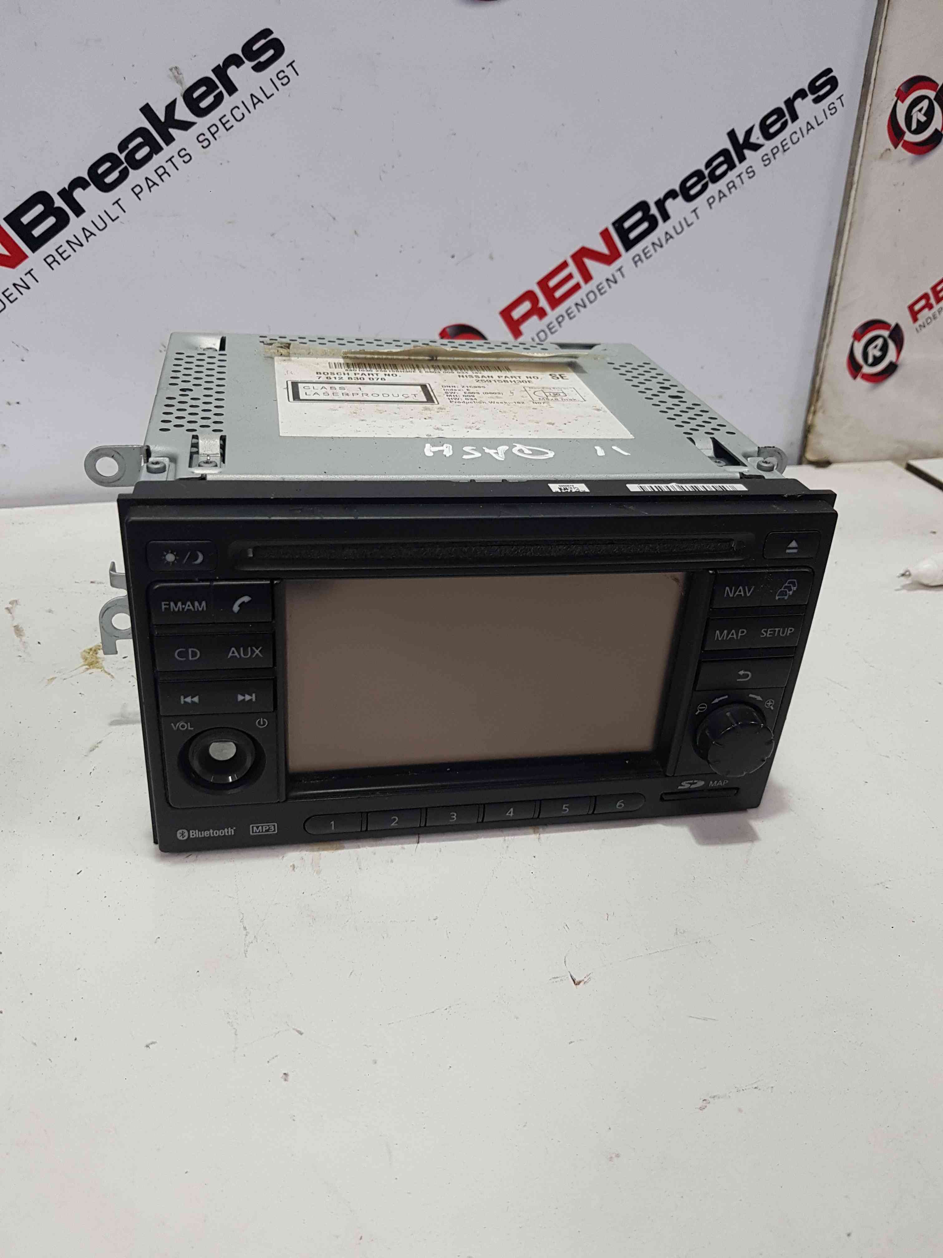 Thumb 2 Nissan Qashqai MK1 2006-2013 Radio Cd Player Head Unit 25915Bh30e