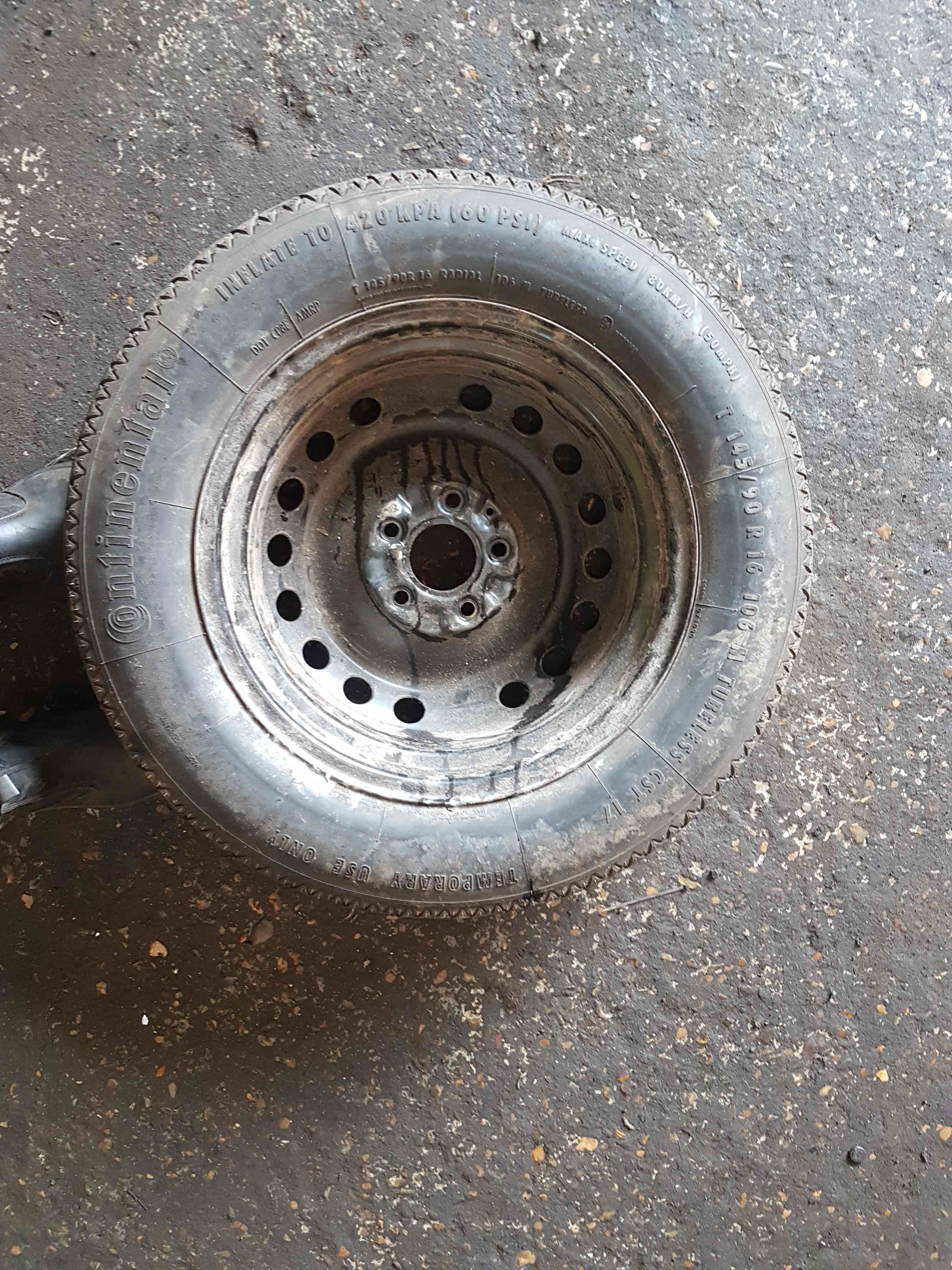 Thumb 12 Nissan Qashqai MK1 2006-2013 Spare Steel Space Saver Wheel Tyre 145 90 16 4/5