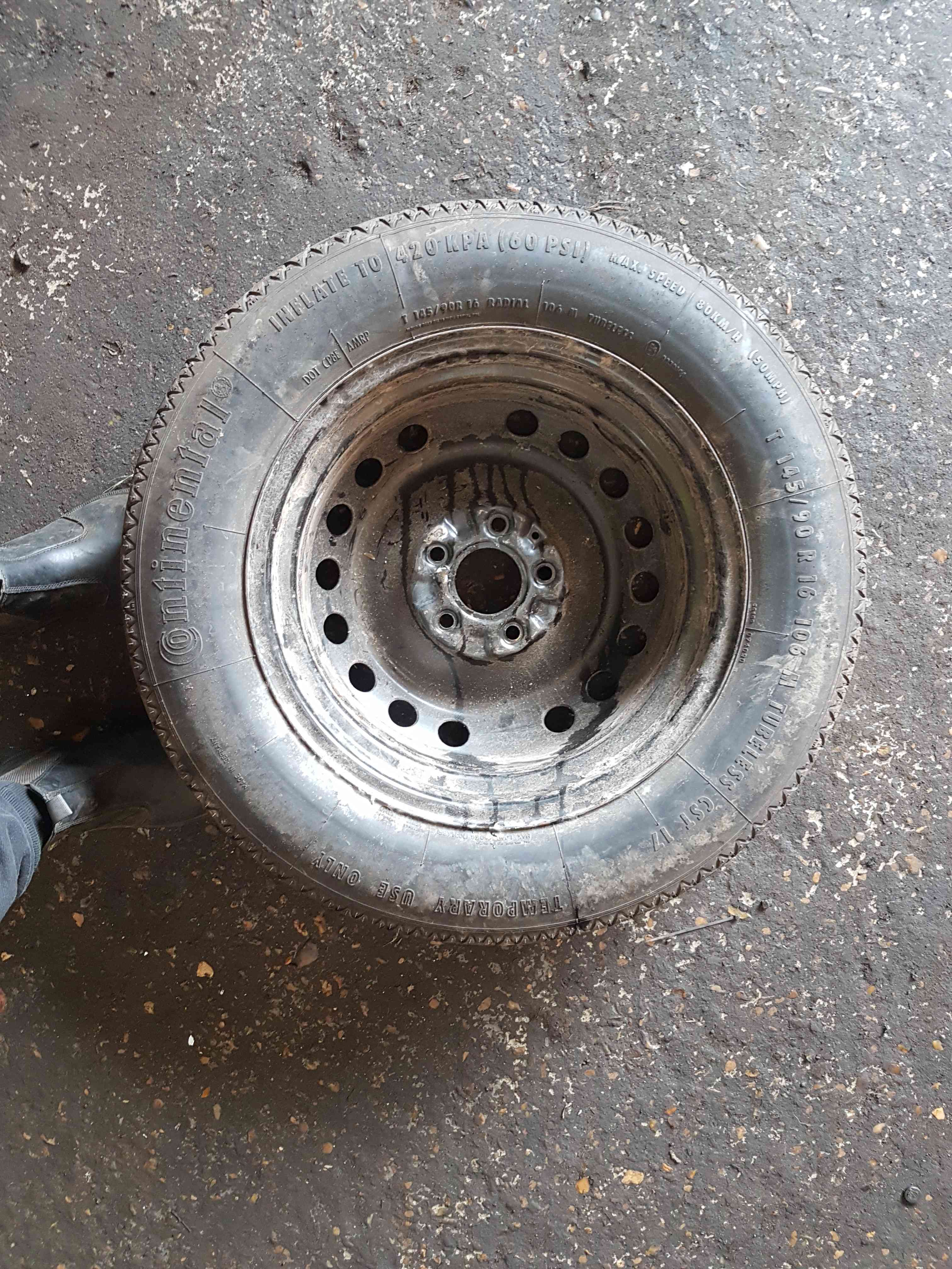 Thumb 13 Nissan Qashqai MK1 2006-2013 Spare Steel Space Saver Wheel Tyre 145 90 16 4/5