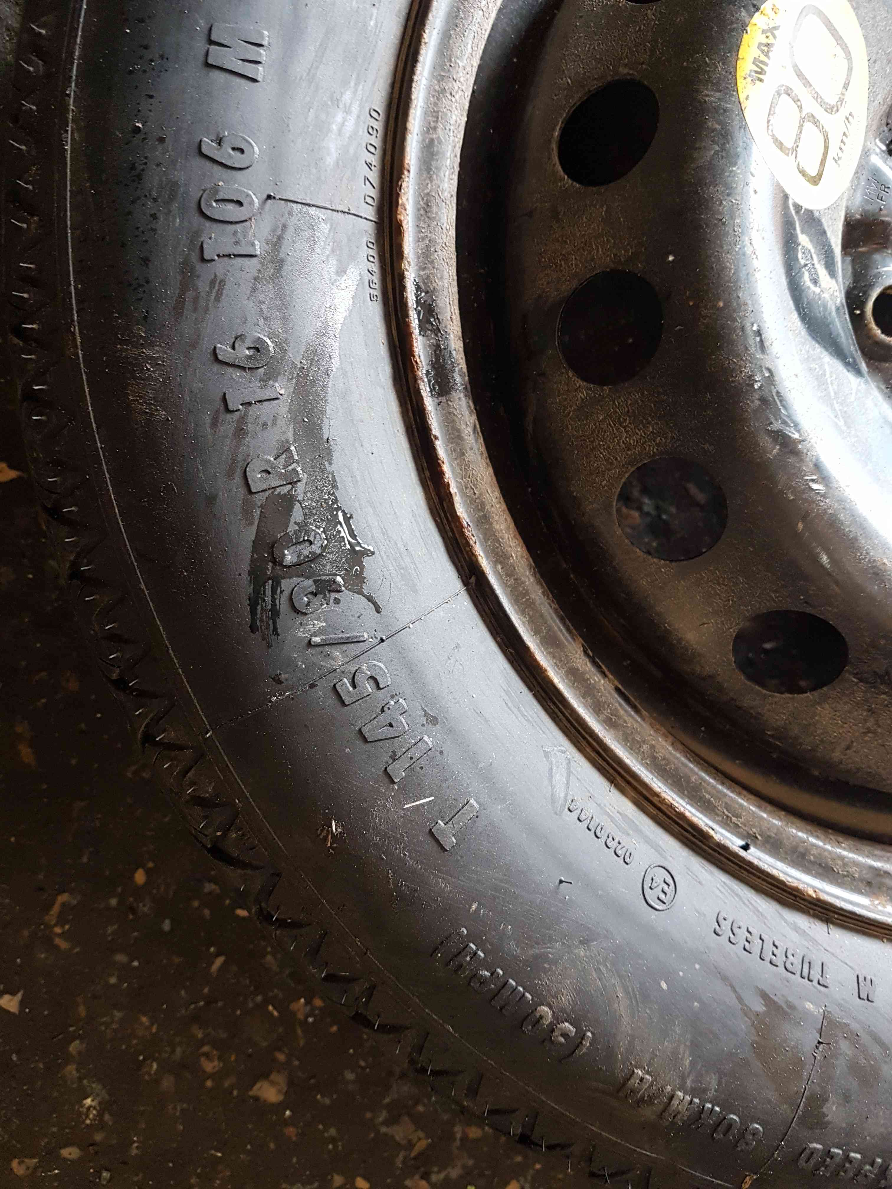 Thumb 9 Nissan Qashqai MK1 2006-2013 Spare Steel Space Saver Wheel Tyre 145 90 16 4/5