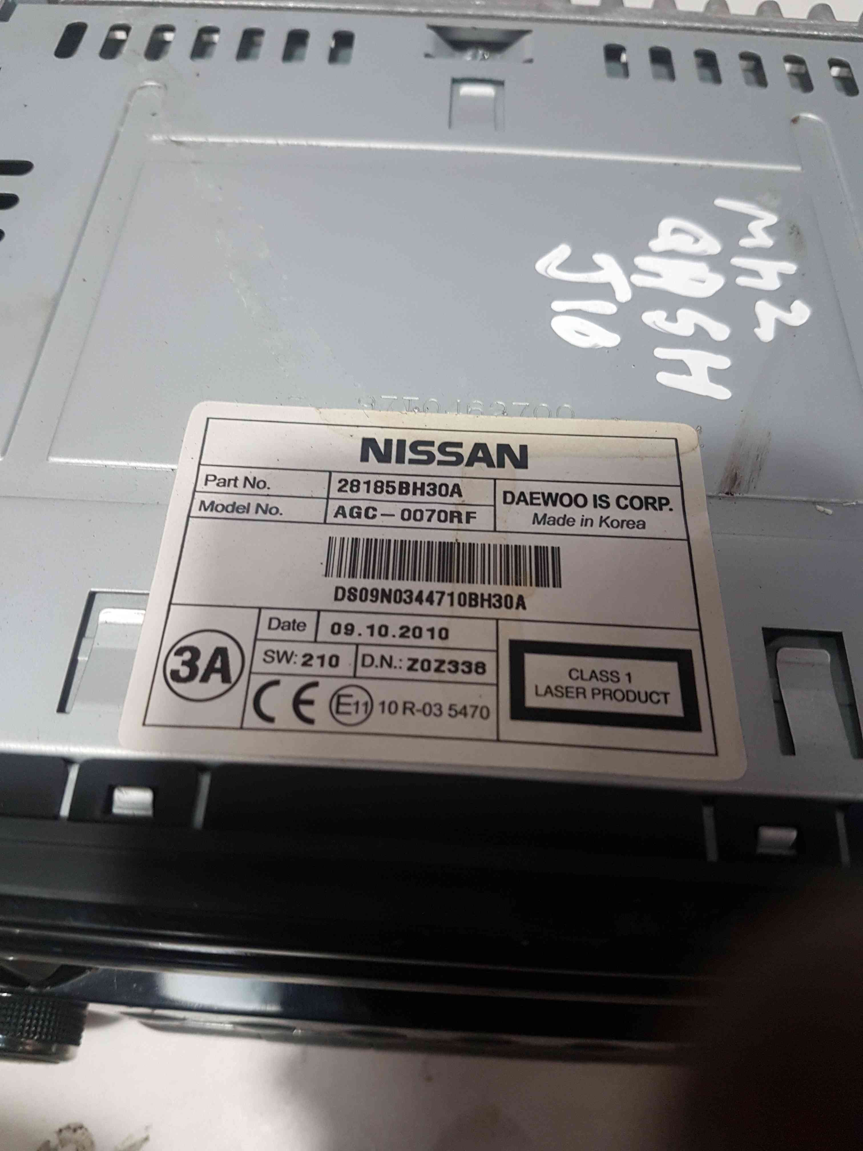 Thumb 5 Nissan Qashqai MK2 2006-2013  Cd Player Head Unit With Code 28185Bh30a