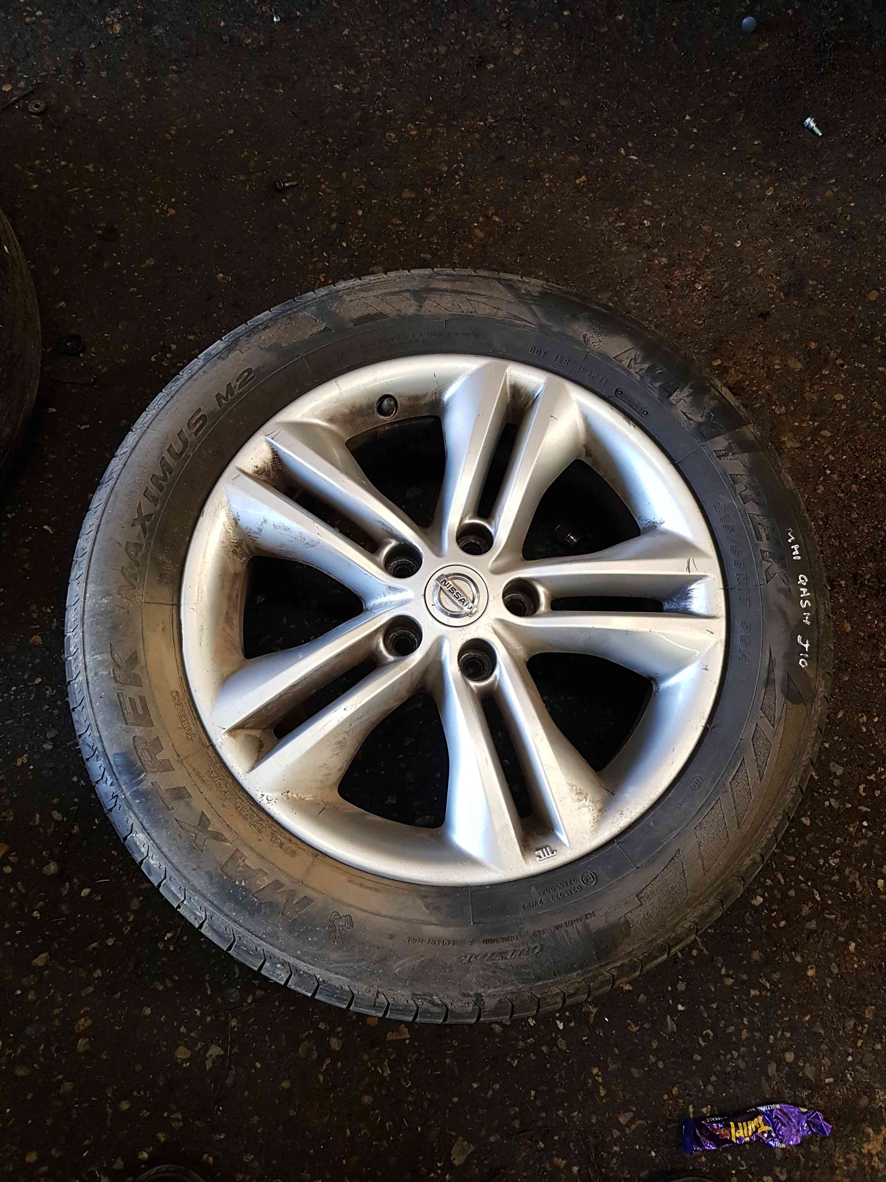 Thumb 4 Nissan Qashqai MK2 2006-2013 Alloy Wheel 17Inch 40300Br07a 4/5 215 50 17 6mm