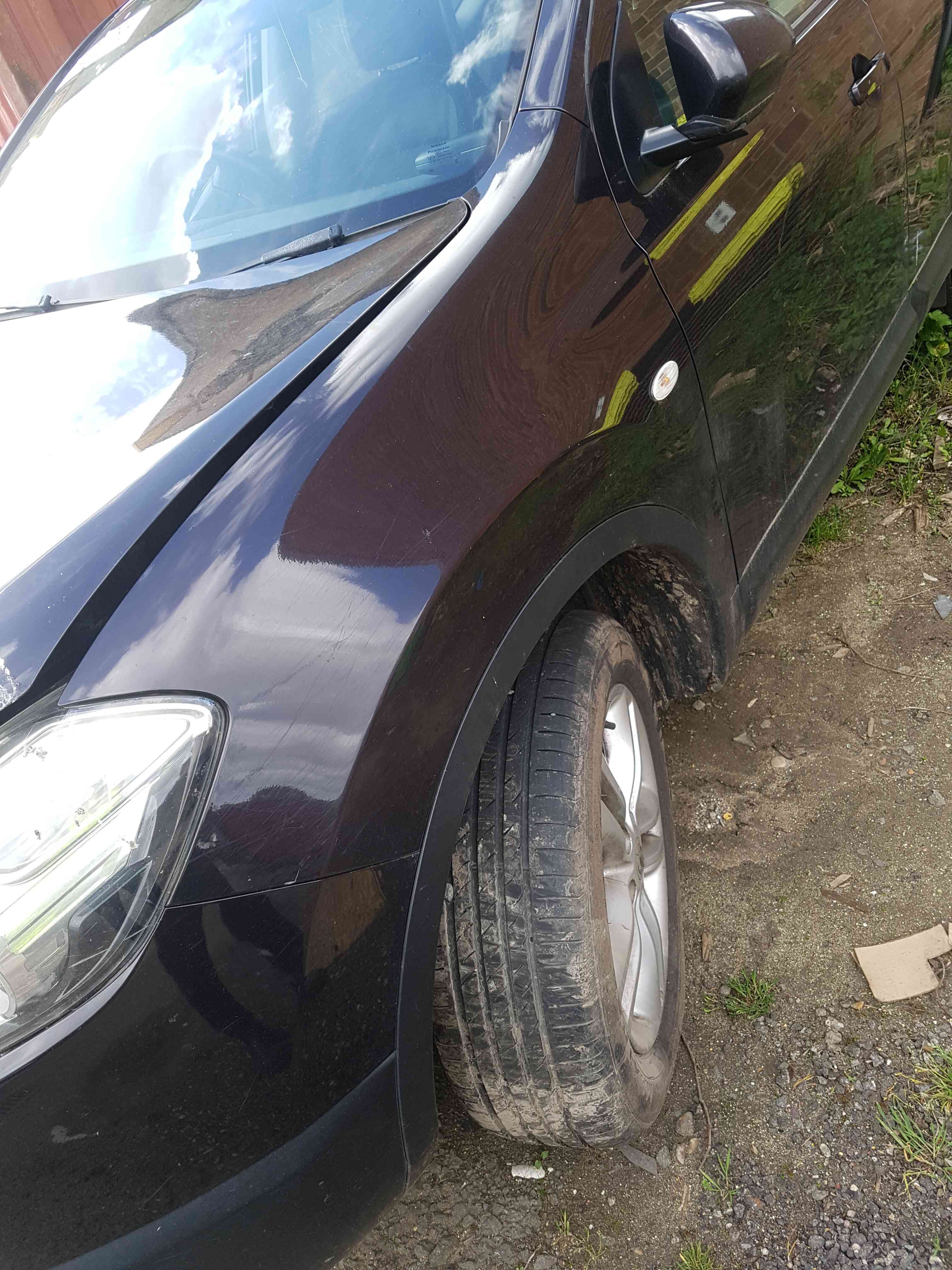 Thumb 4 Nissan Qashqai MK2 2006-2013 NSF Passenger Front Wing GAB Nightshade Purple 