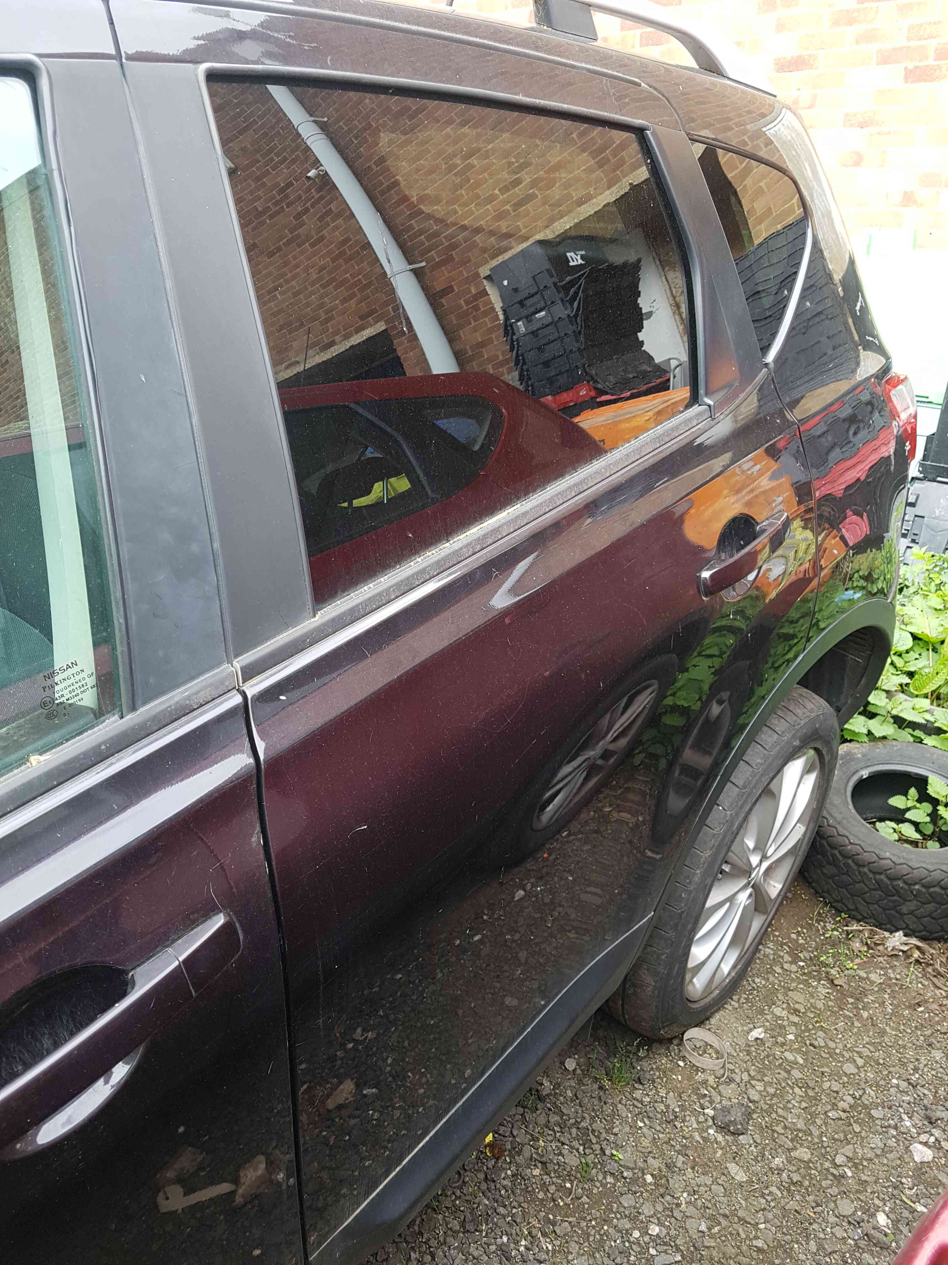 Thumb 2 Nissan Qashqai MK2 2006-2013 Passenger NSR Rear Door GAB Nightshade Purple