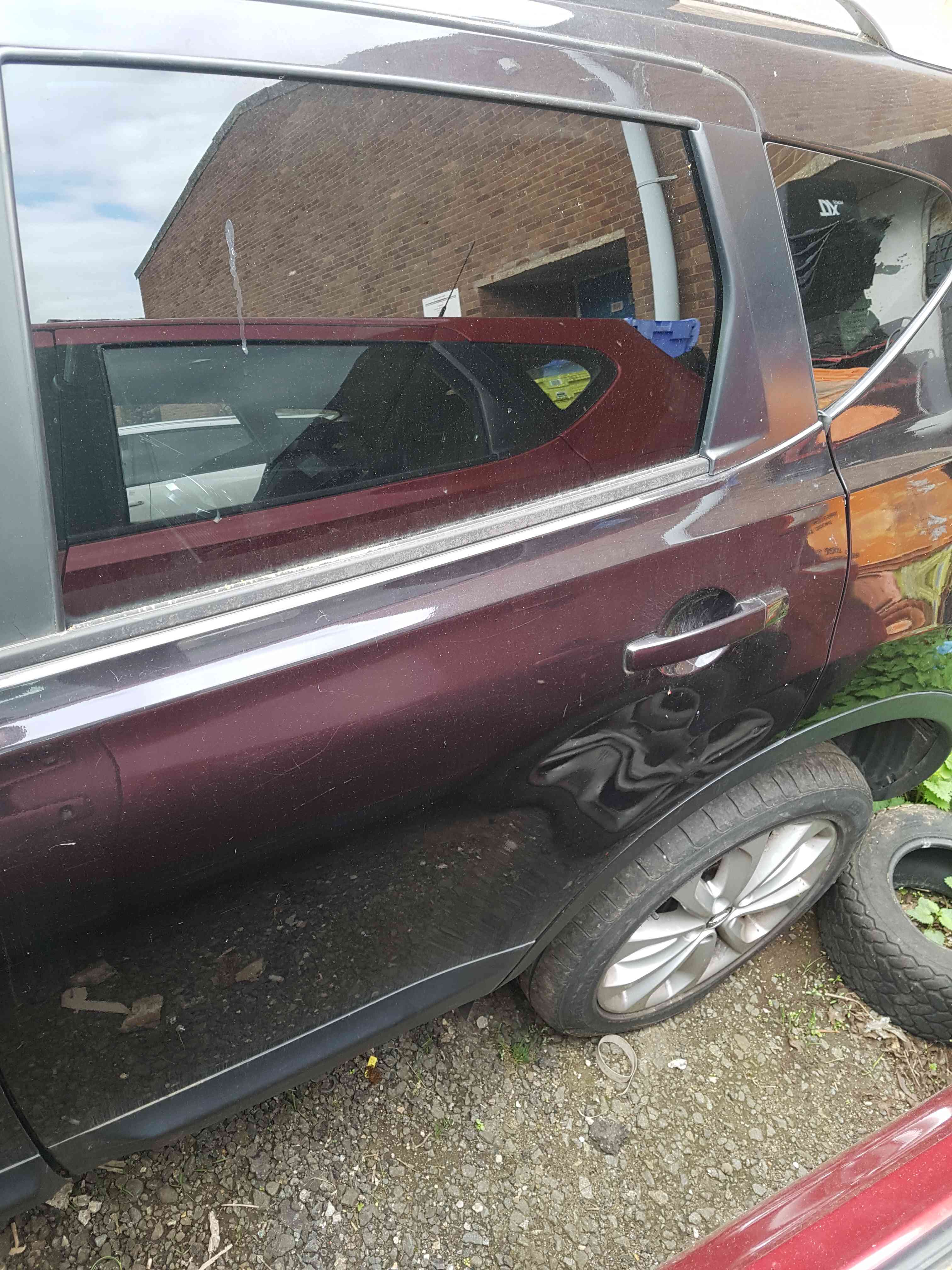 Thumb 5 Nissan Qashqai MK2 2006-2013 Passenger NSR Rear Door GAB Nightshade Purple