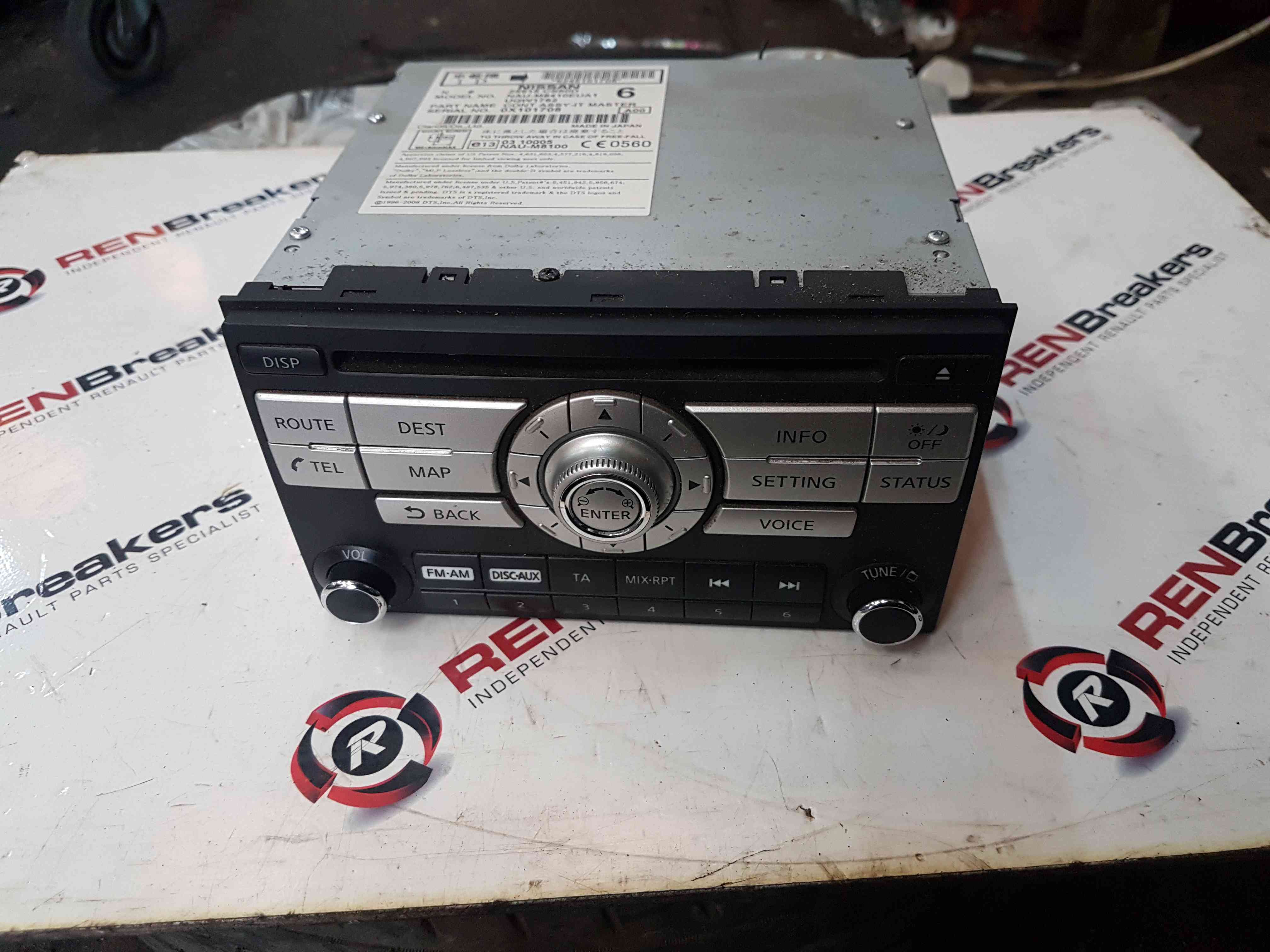 Thumb 2 Nissan X-Trail Tekna 2011-2014 Cd Player Radio 25915cs80d no code 