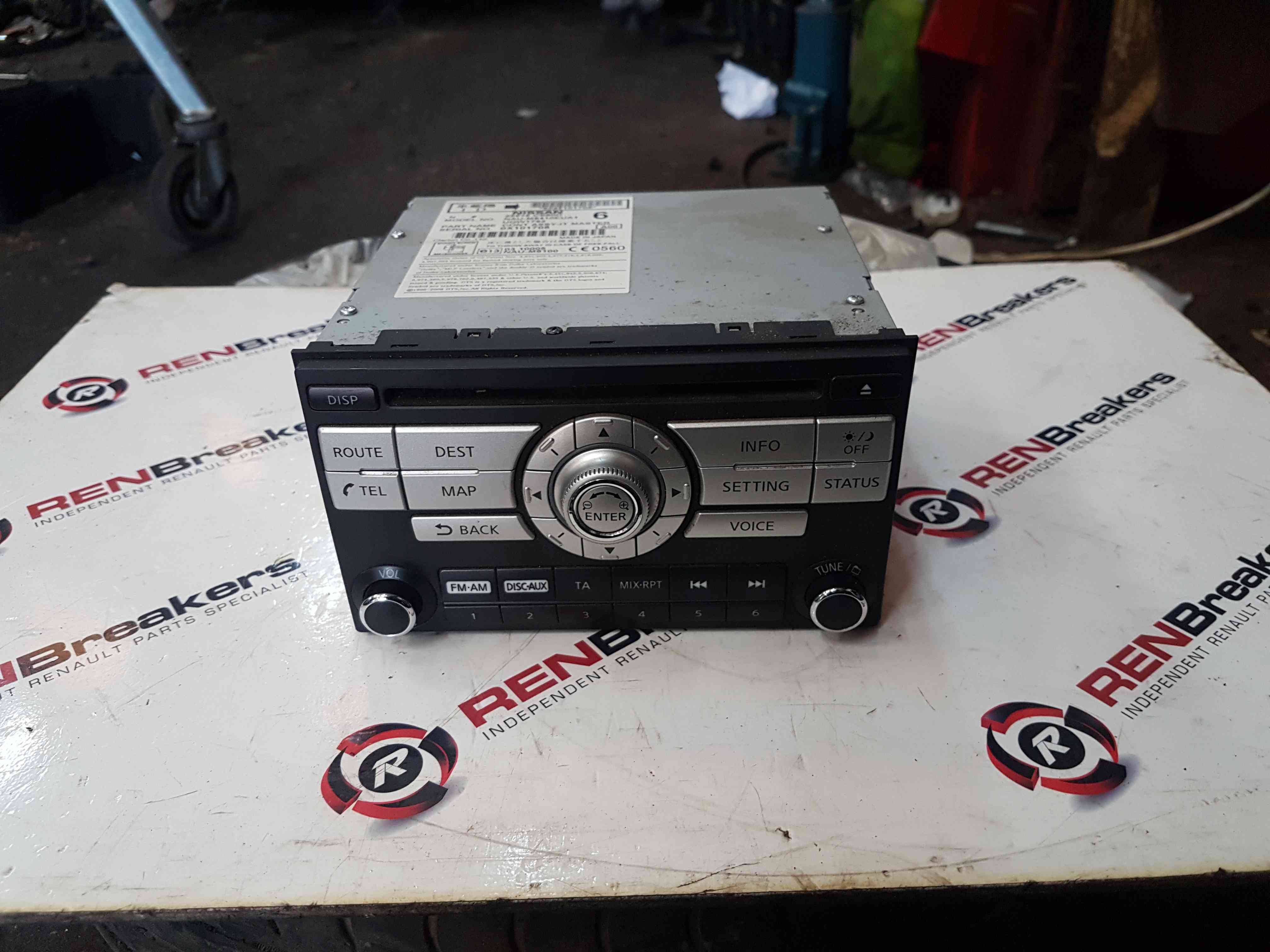 Thumb 6 Nissan X-Trail Tekna 2011-2014 Cd Player Radio 25915cs80d no code 