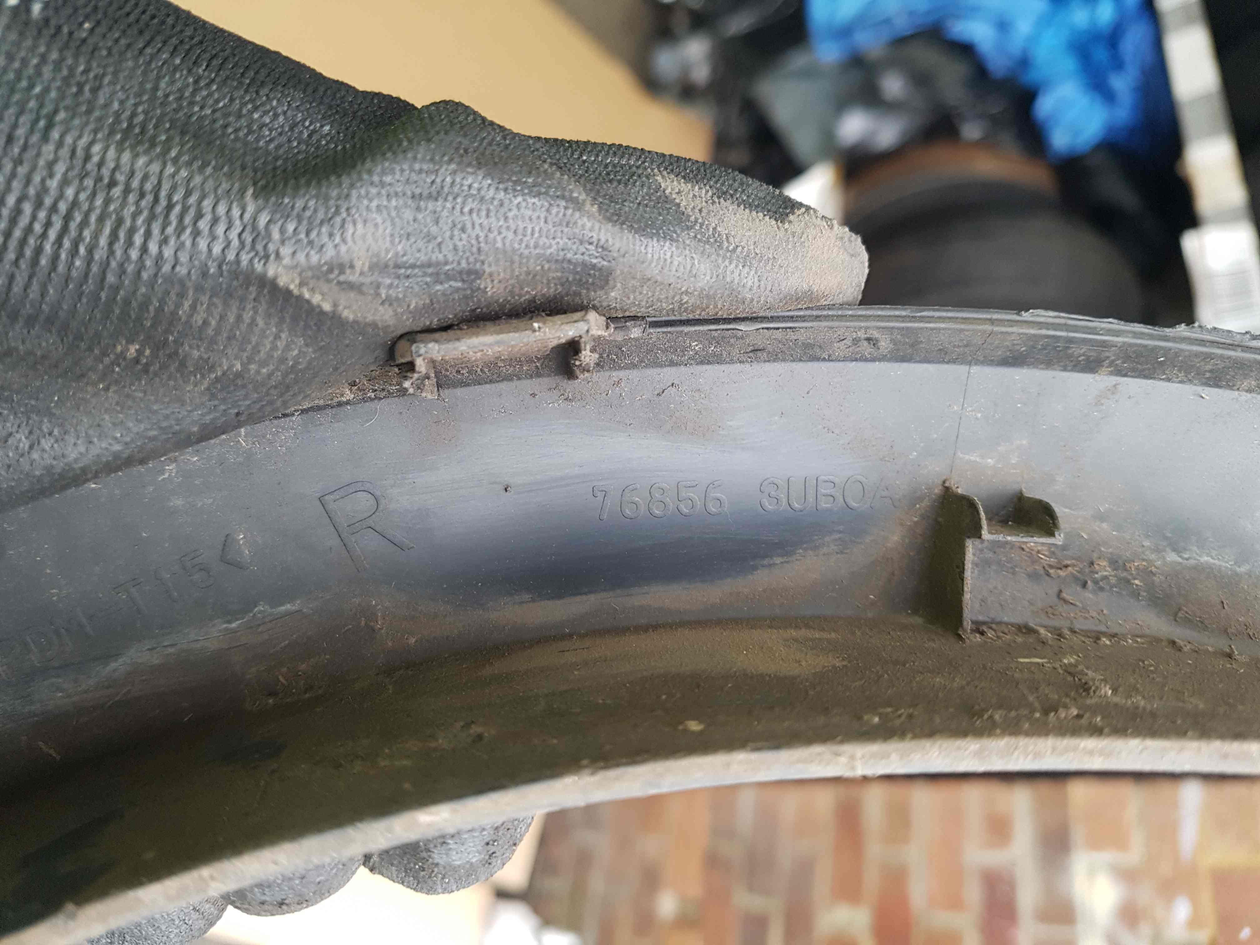 Thumb 5 Nissan X-Trail Tekna T31 2011-2014 OSR Drivers Rear Arch Liner Trim 768563UBOA