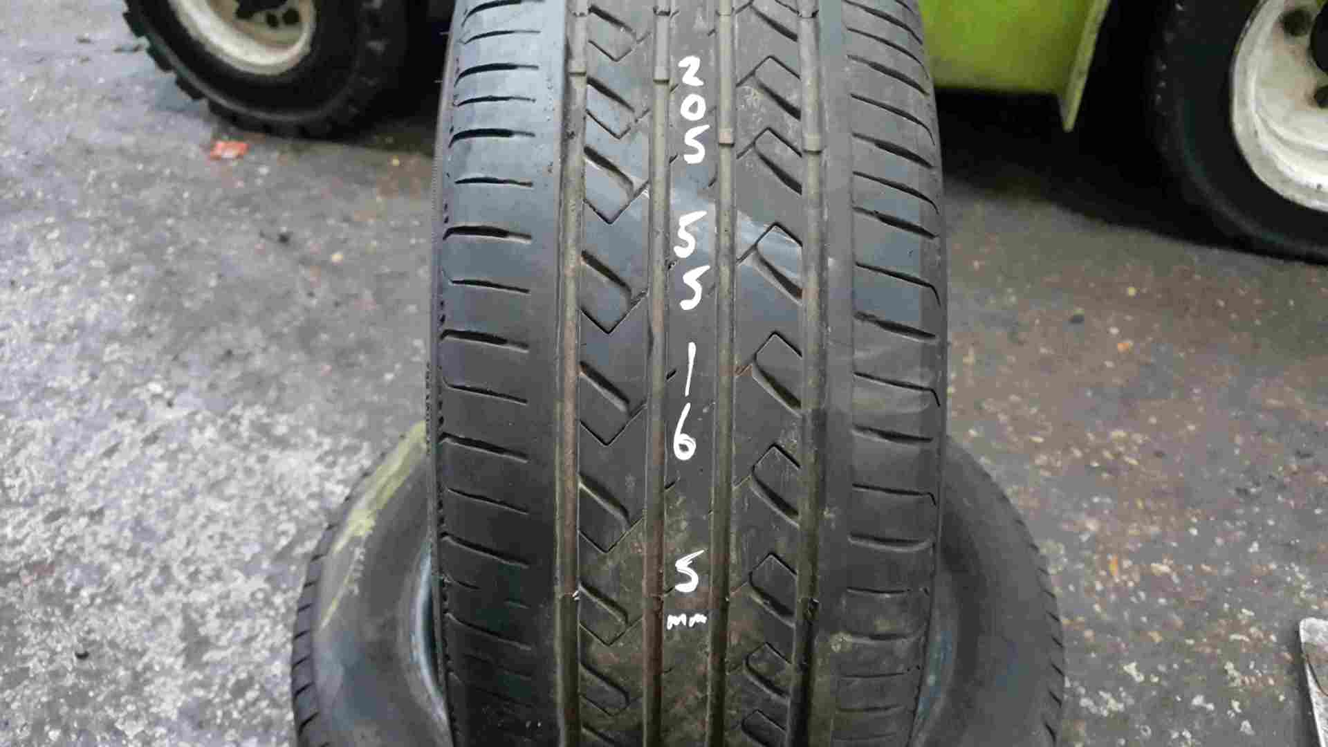 Thumb 2 Part Worn Tyre 205 55 16 5mm X2