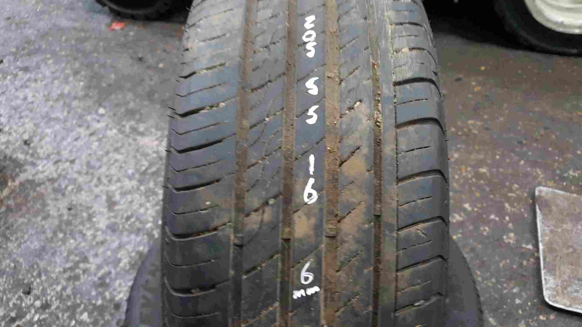 Thumb 2 Part Worn Tyre 205 55 16 6mm X2