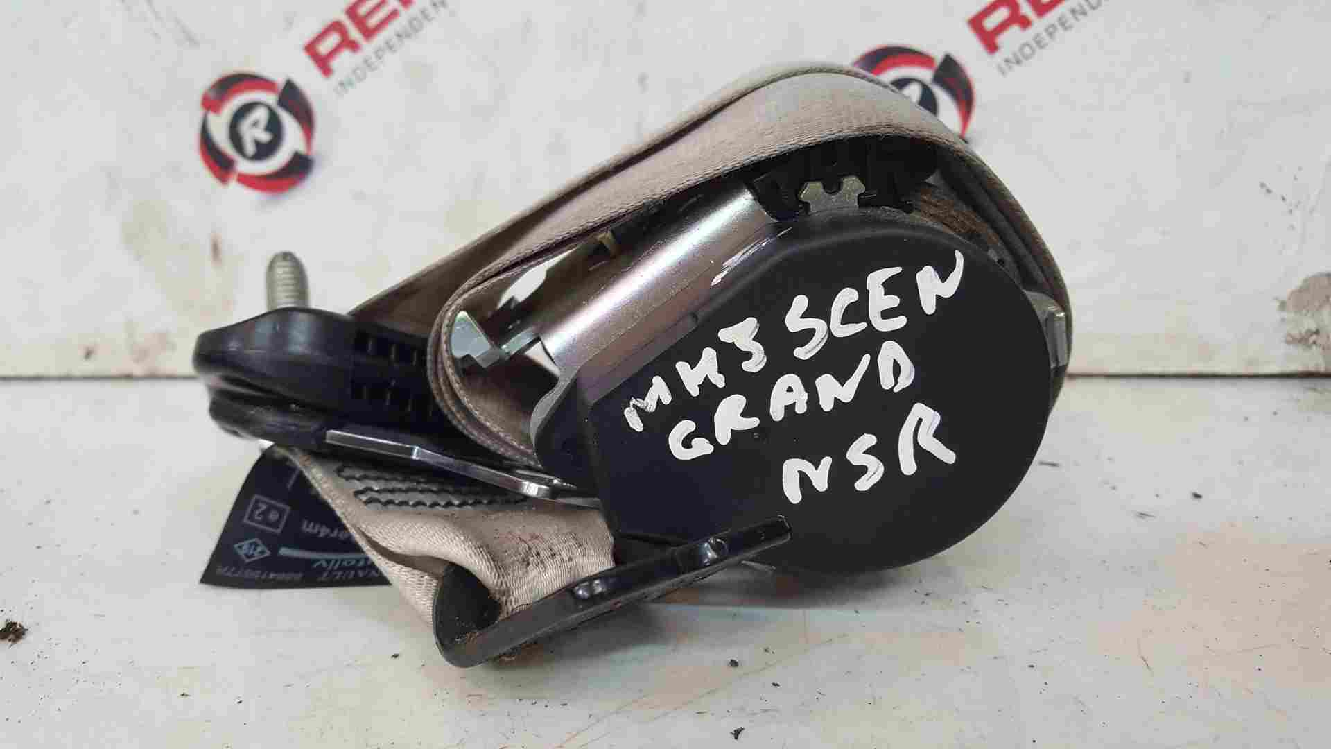 Renault  Scenic 2003-2009 Passenger NSR Rear Seat Belt Light Colour 888415677R