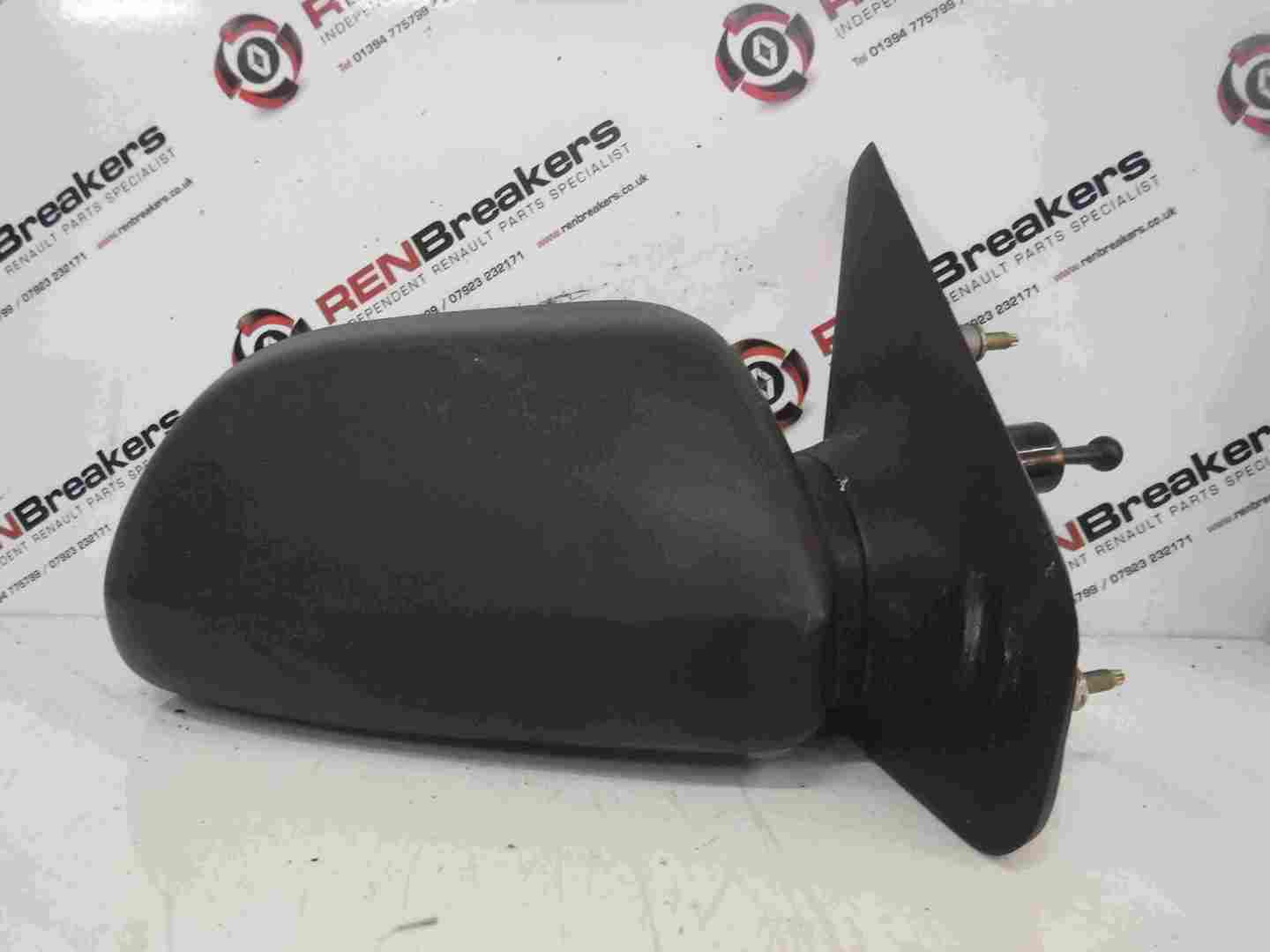 Renault 1.9 1988-1996 Drivers OS Wing Mirror Plain Black Manual