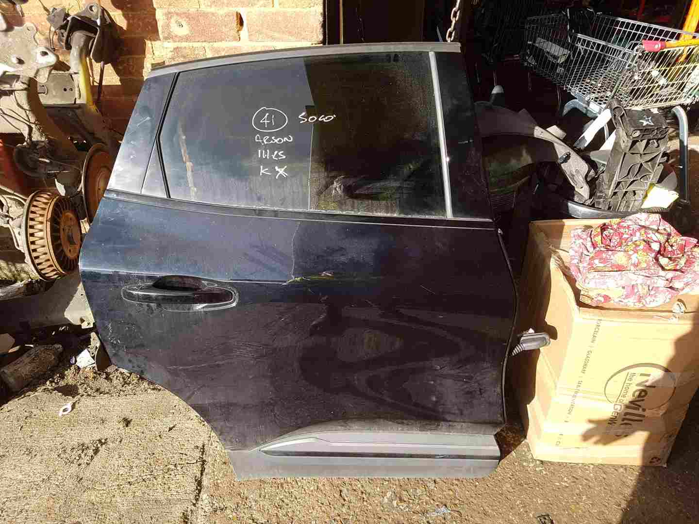 Thumb 4 Renault Arkana MK1 2019-2025 Drivers OSF Rear Door Black Tegxa