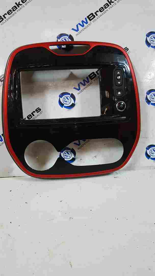 Renault Captur  2013-2019 Centre Dashboard Gloss Black RED Trim  253B08825R