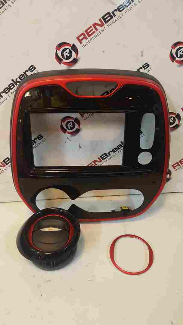 Thumb 2 Renault Captur  2013-2019 Centre Dashboard Gloss Black RED Trim SET  253B08825r