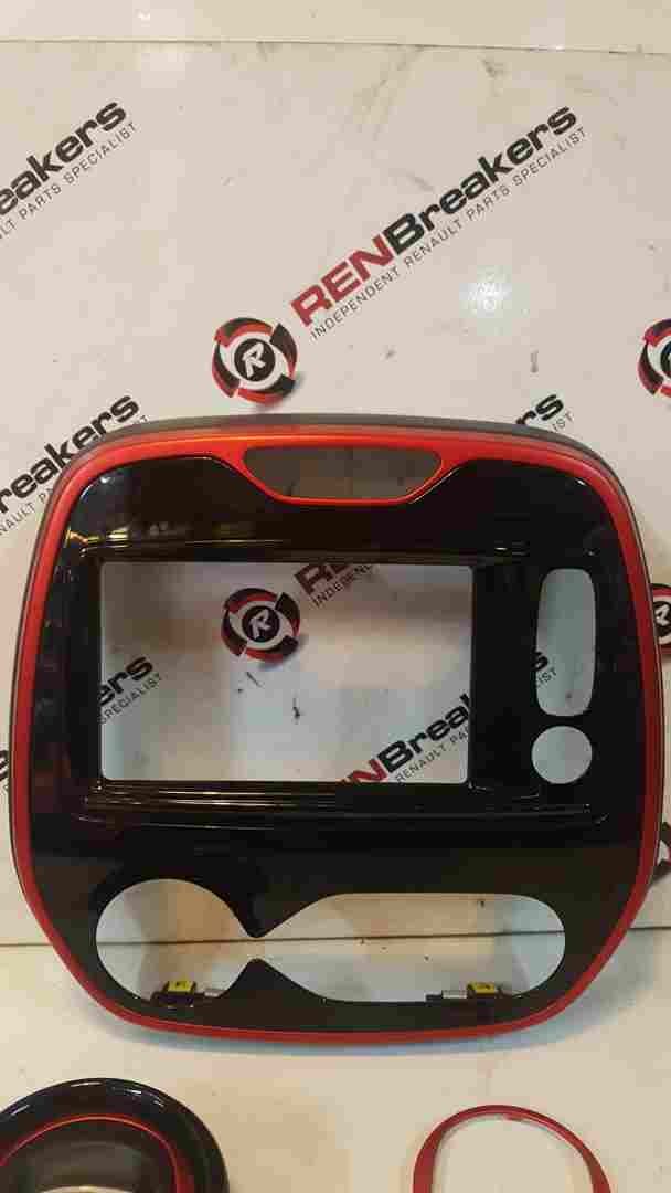 Thumb 4 Renault Captur  2013-2019 Centre Dashboard Gloss Black RED Trim SET  253B08825r