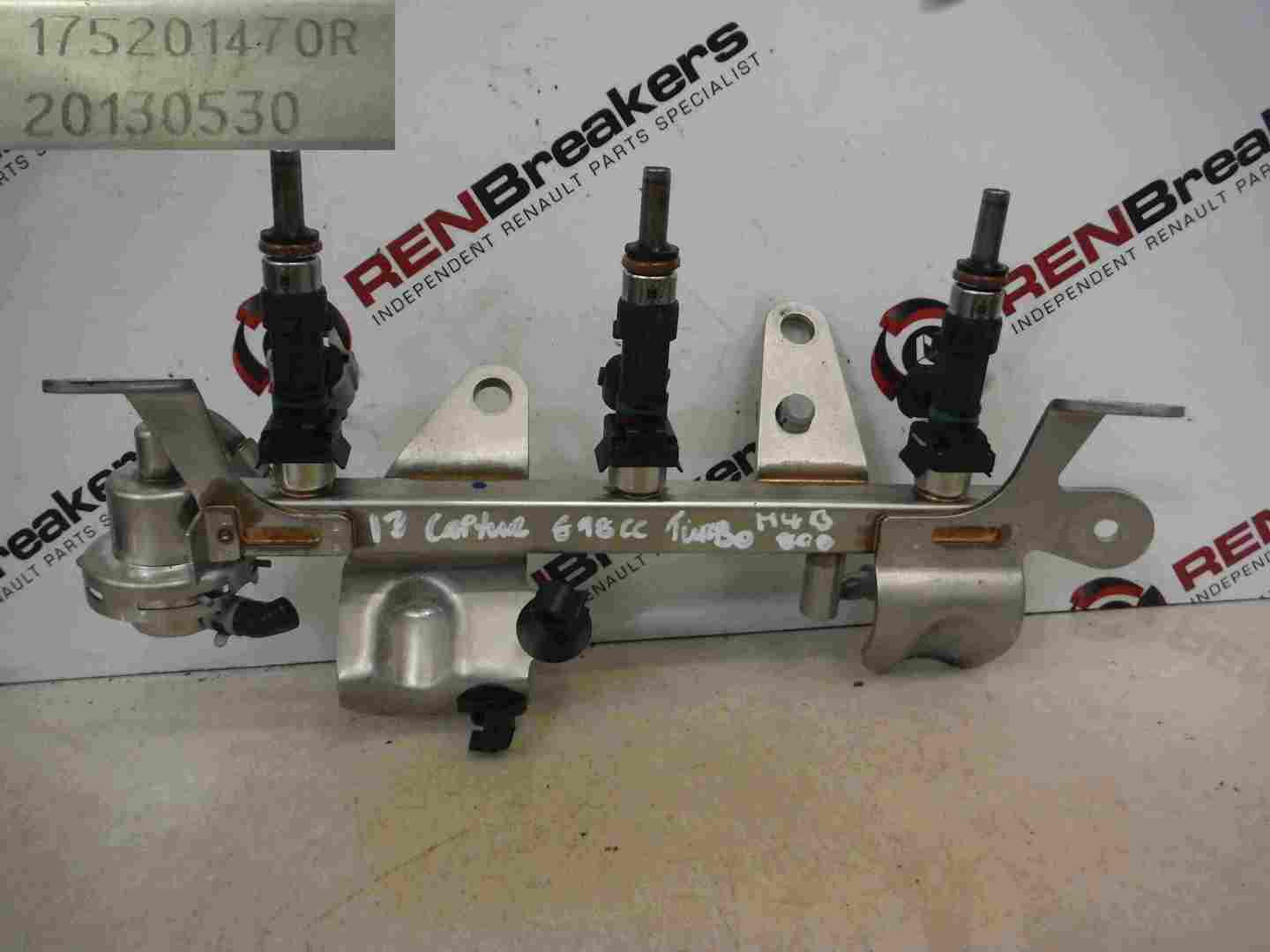Renault Captur 20132015 0.9 TCE Turbo Petrol Fuel Injectors Rail