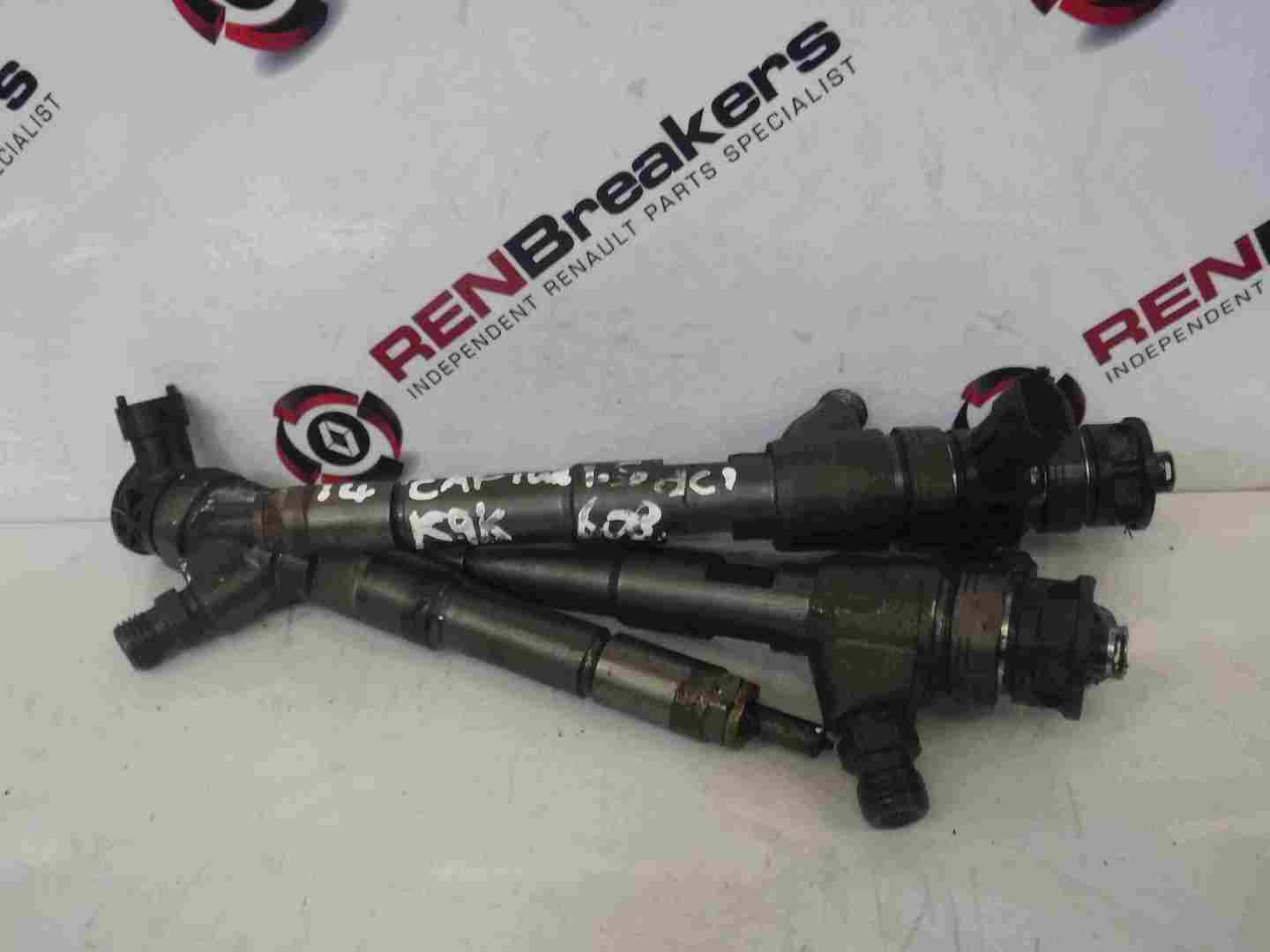 Renault Captur 2013-2015 1.5 dCi Diesel Fuel Injectors X4 Set 0445110485