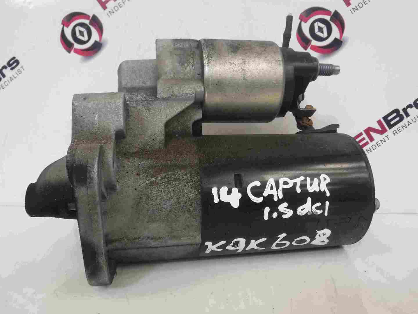 Renault Captur 2013-2015 1.5 dCi Starter Motor Starting K9K 608