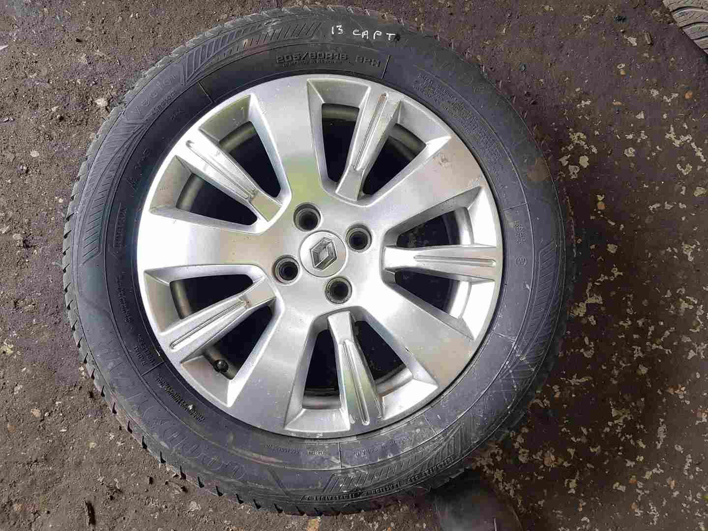 Renault Captur 2013-2015 Alloy Wheel + Tyre 205 60 16 6Mm 403000554R 3/5
