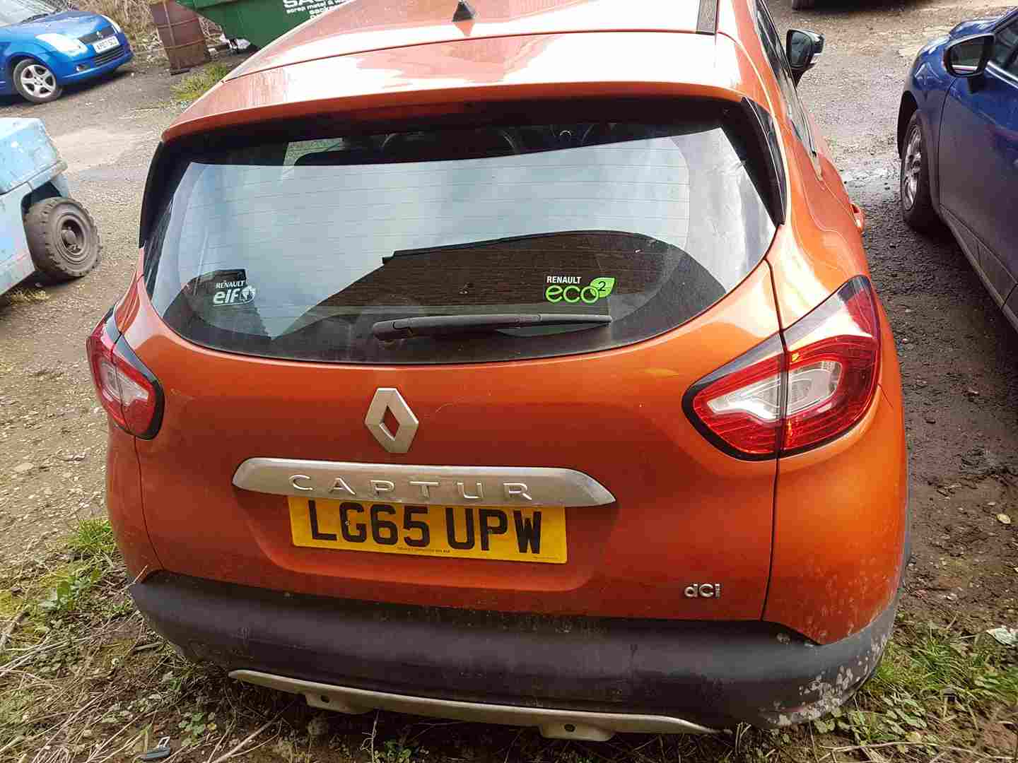 Renault Captur 2013-2015 Boot Tailgate Door Orange Teenz