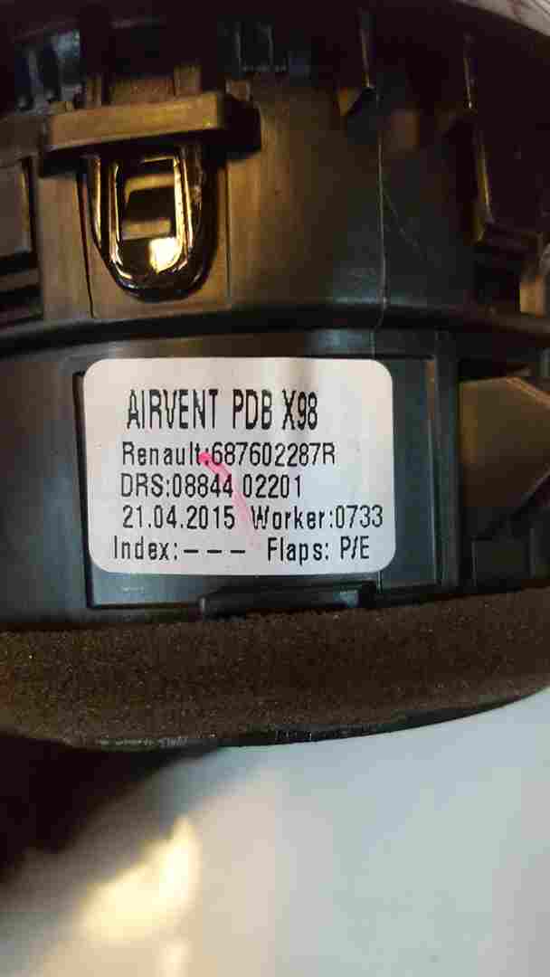 Thumb 8 Renault Captur 2013-2015 Drivers Ns Front Heater Vent RED Trim 687602287R
