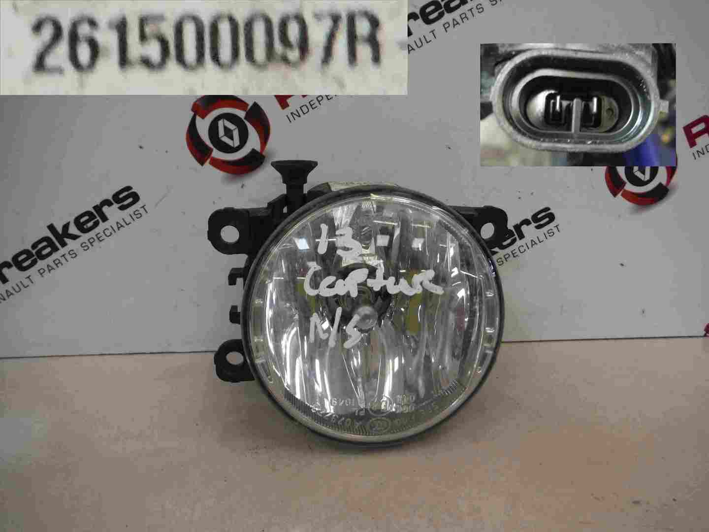 Renault Captur 2013-2015 Front Bumper Spot Lamp Fog Light Passenger NS