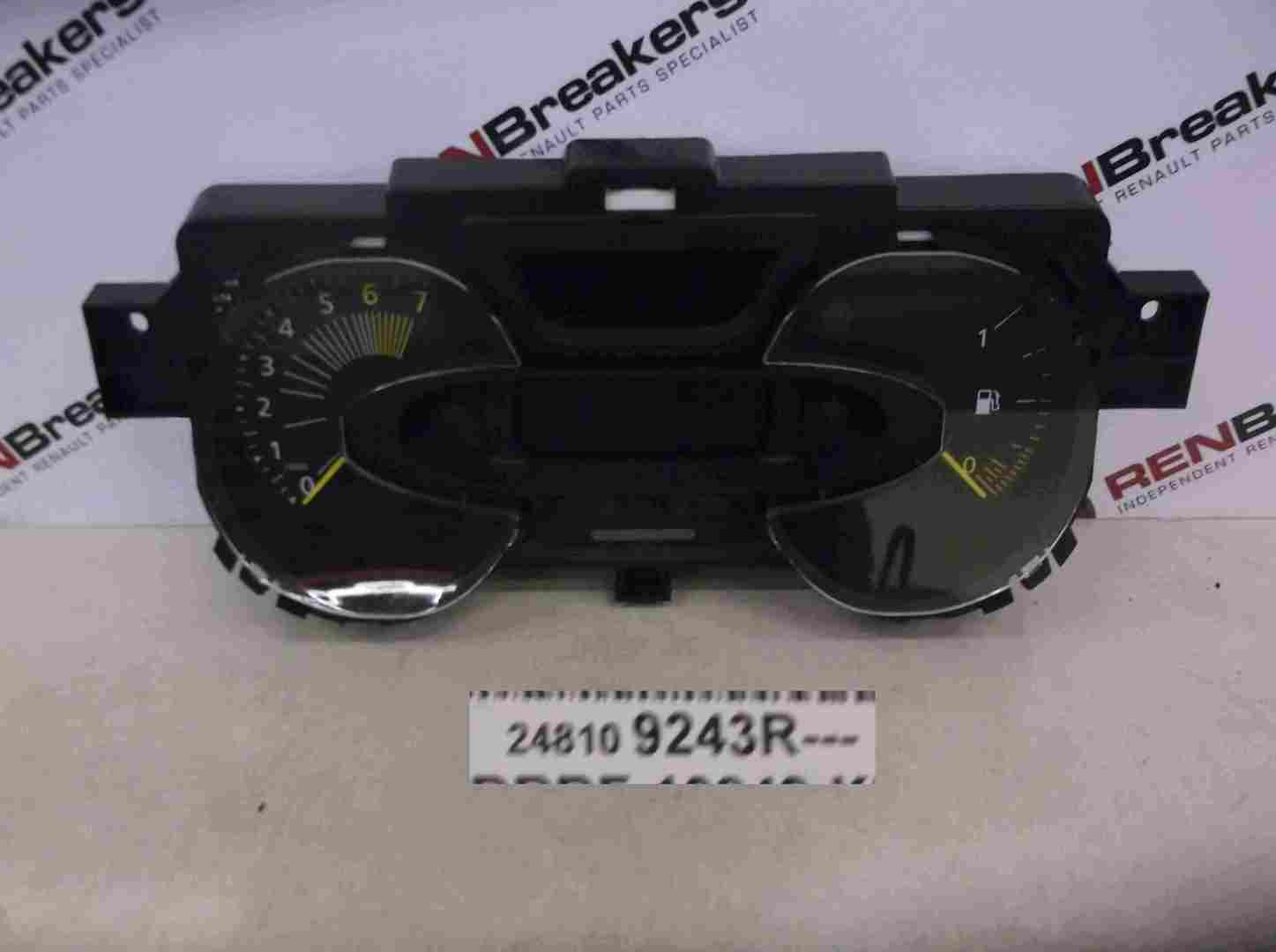 Renault Captur 2013-2015 Instrument Panel Dials Clock Gauges 4386 248109243r