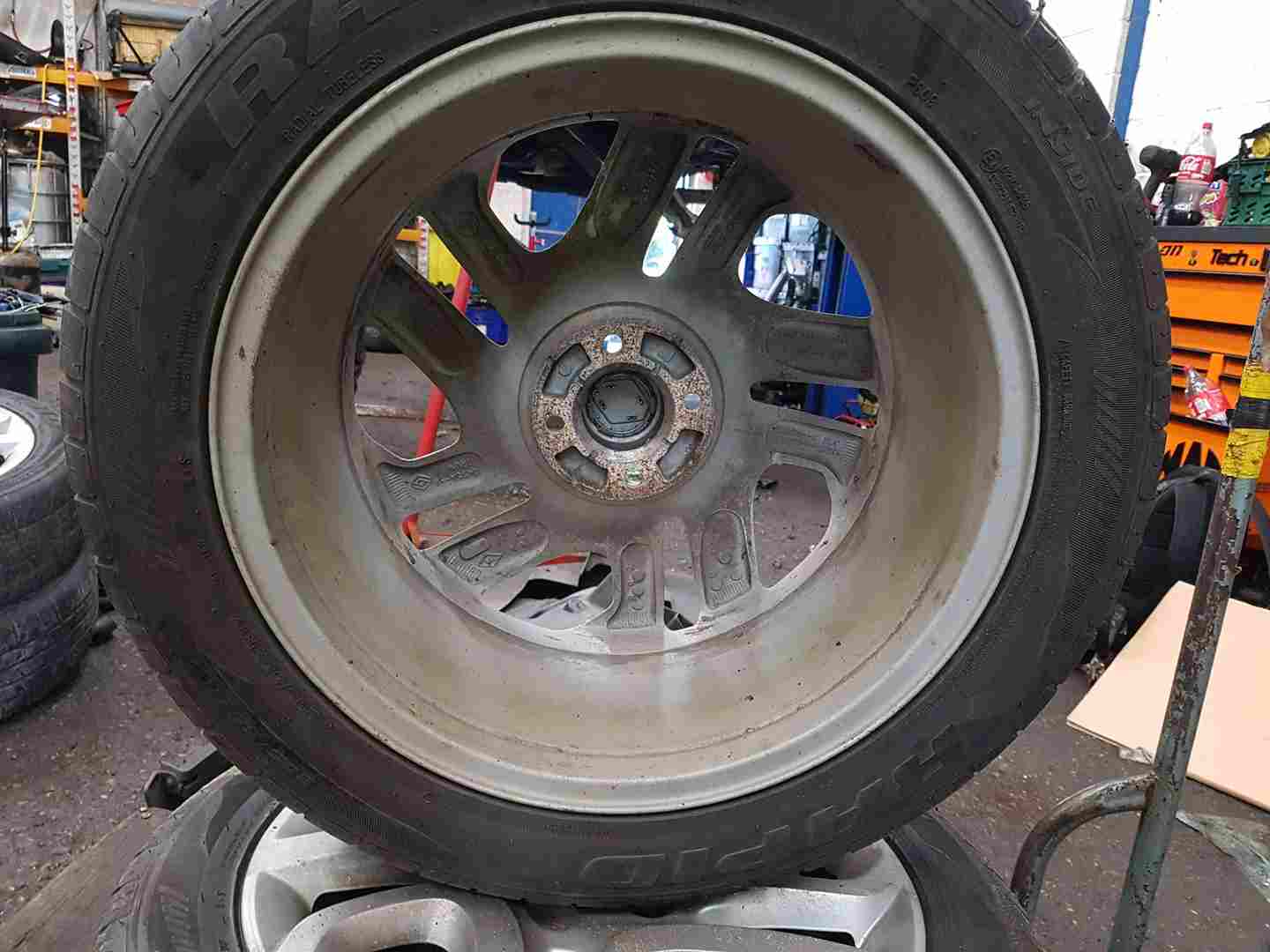Thumb 4 Renault Captur 2013-2015 Ivory Diamond Fastgame Alloy Wheel + Tyre 205 55 17 6Mm