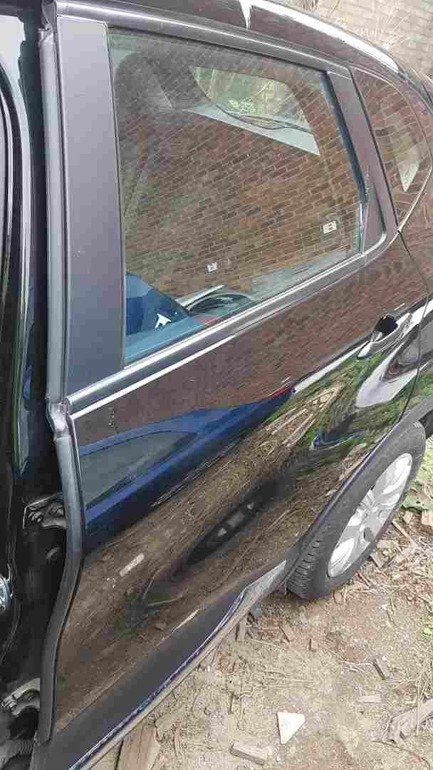 Renault Captur 2013-2015 Passenger NSR Rear Door Black Tegne