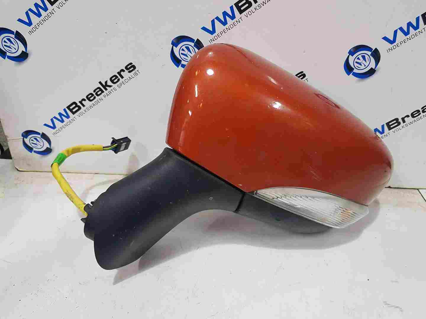Renault Captur 2013-2015 Passenger Ns Wing Mirror Orange Power Folding ENZ