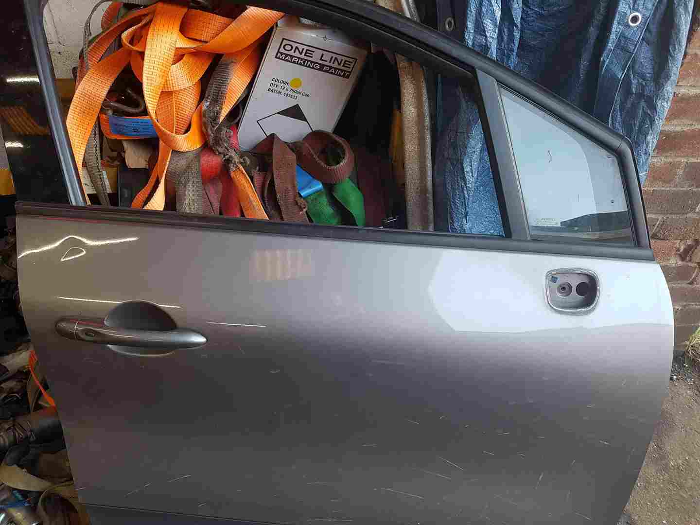 Thumb 2 Renault Captur 2013-2015 Drivers OSF Front Door Grey KNG