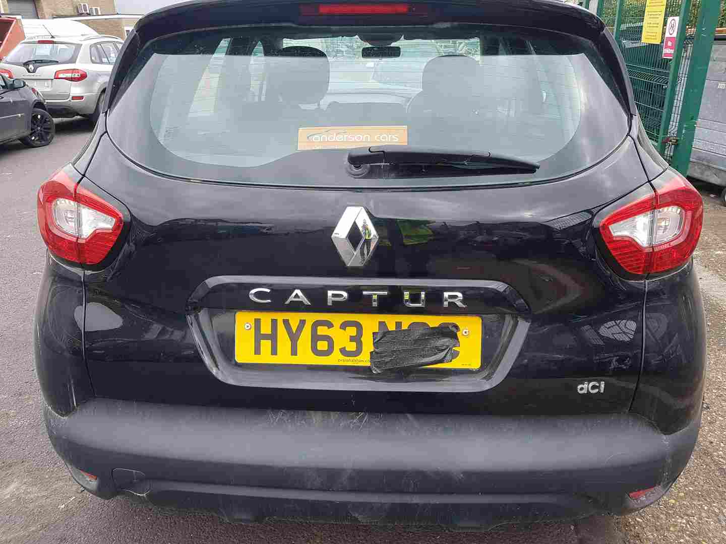 Renault Captur 2013-2015 Rear Boot Tailgate Black Tegne