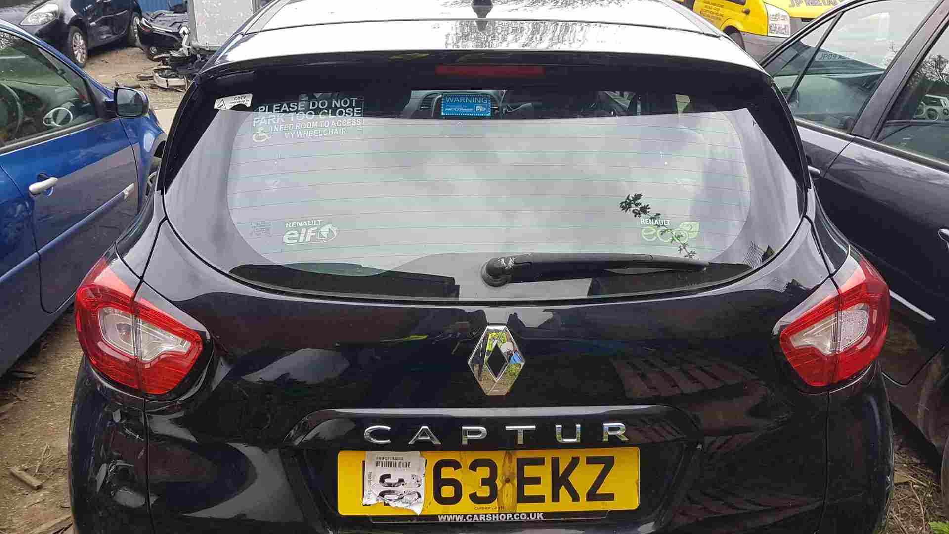Thumb 8 Renault Captur 2013-2015 Rear Boot Tailgate Black Tegne