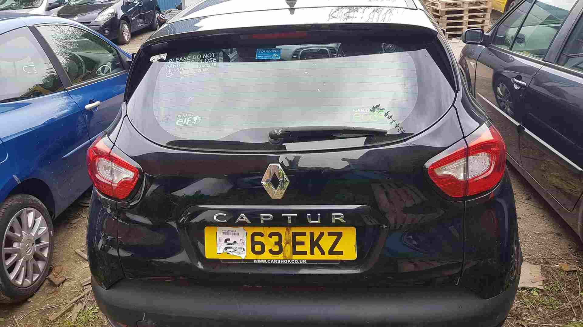 Renault Captur 2013-2015 Rear Boot Tailgate Black Tegne