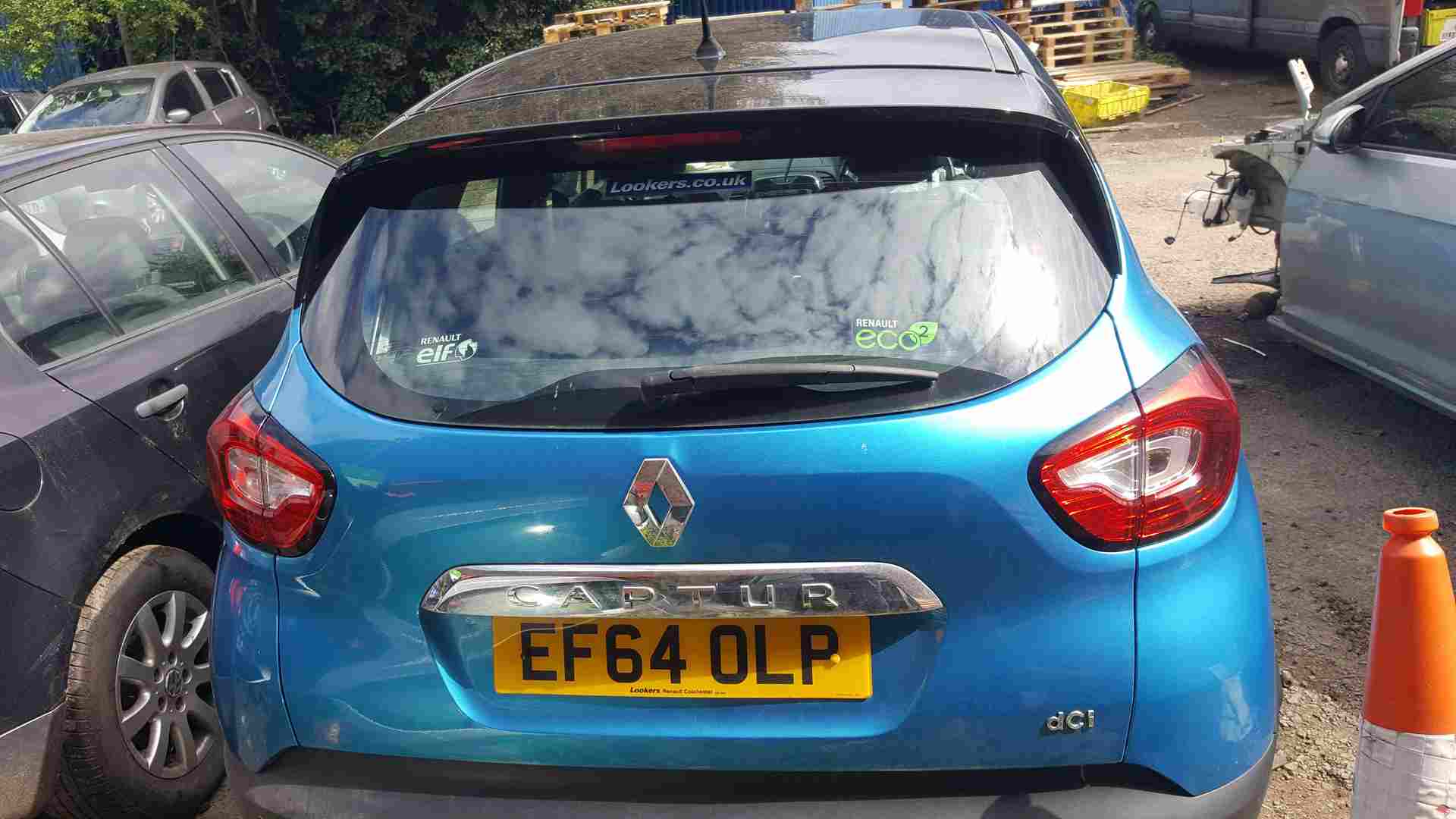 Renault Captur 2013-2015 Rear Boot Tailgate Blue TPRPM