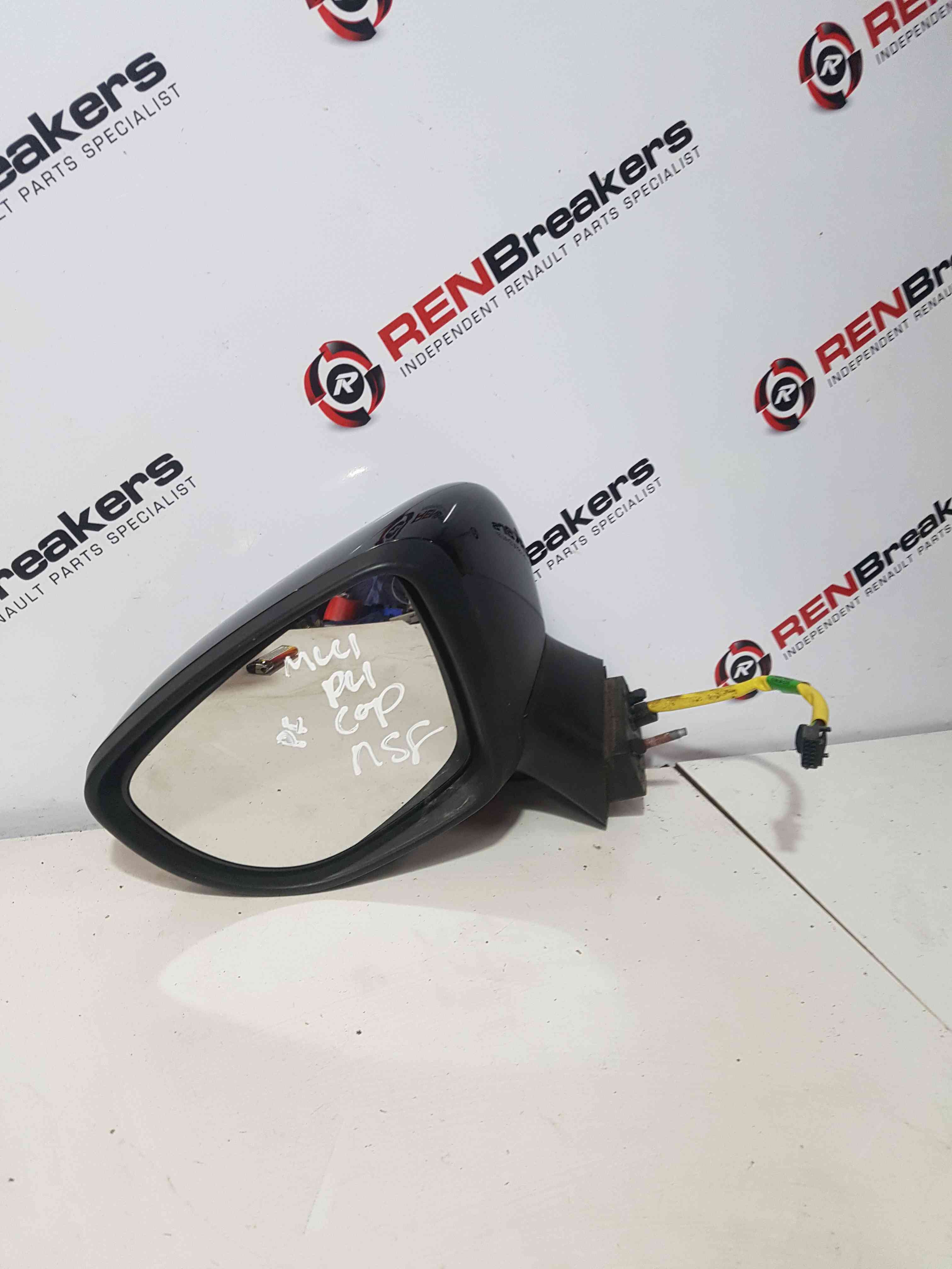 Thumb 6 Renault Captur 2013-2018 Passenger Ns NSF Wing Mirror Black Power Folding