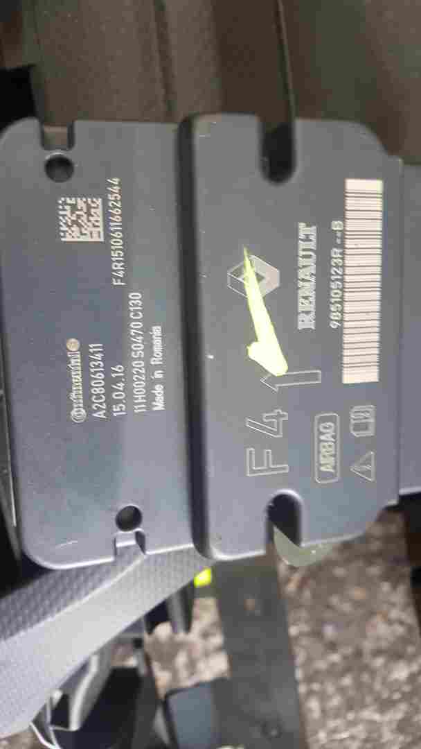 Renault Captur 20132019 Dashboard Airbag KIT Complete 985105123R