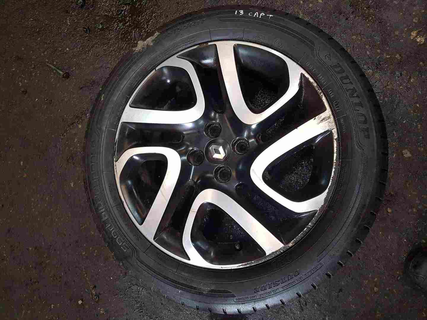 Renault Captur 2013-2019 Ivory Alloy Wheel 17Inch + Tyre 205 55 17 6m 403008829R