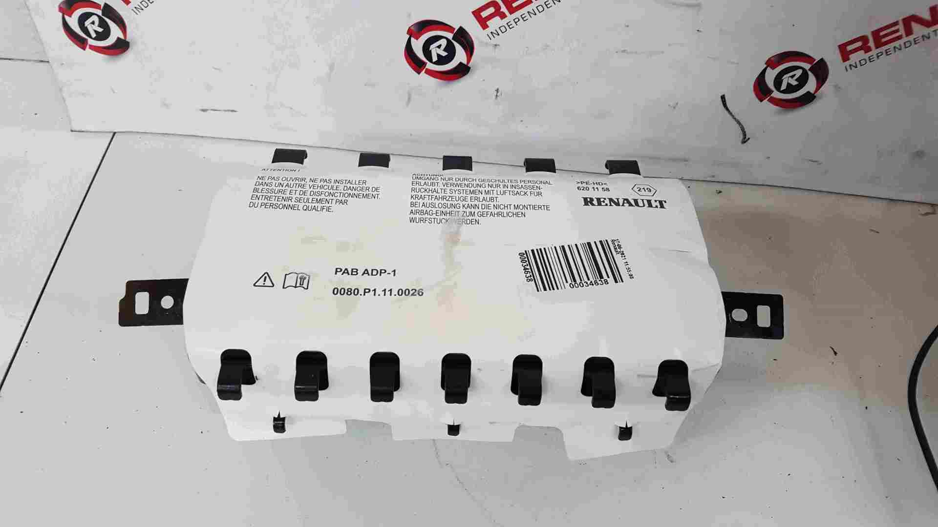 Renault Captur 2013-2019 Main Dashboard Passenger Airbag 985252780R