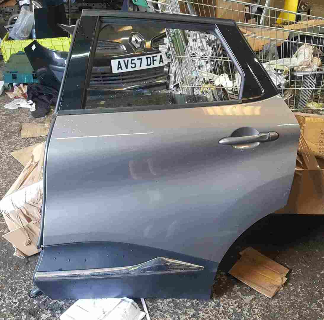 Renault Captur 2013-2019 Passenger NSR Rear Door Grey BIXNK