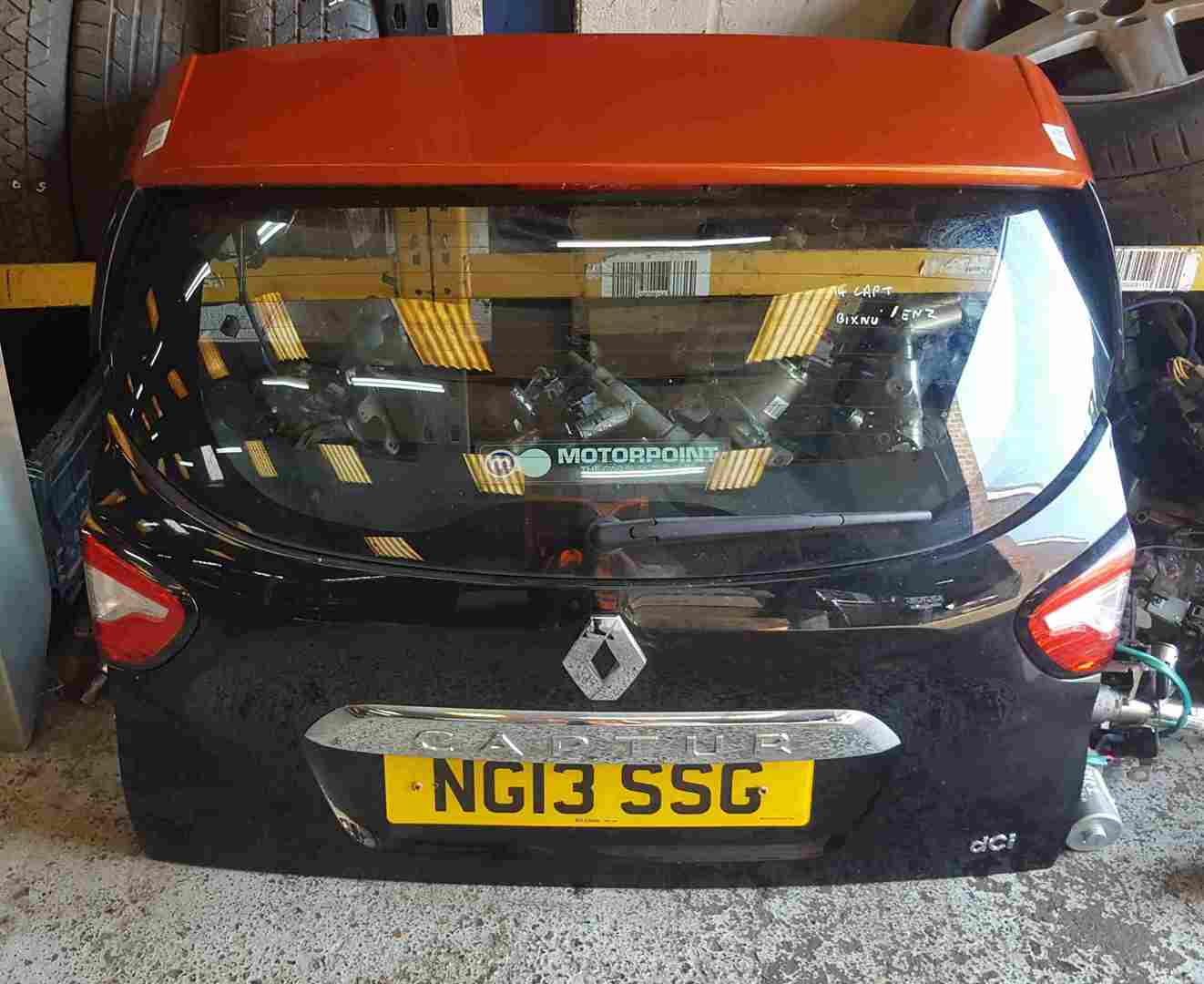 Thumb 5 Renault Captur 2013-2019 Rear Tailgate Boot Black BIXNU ENZ Orange