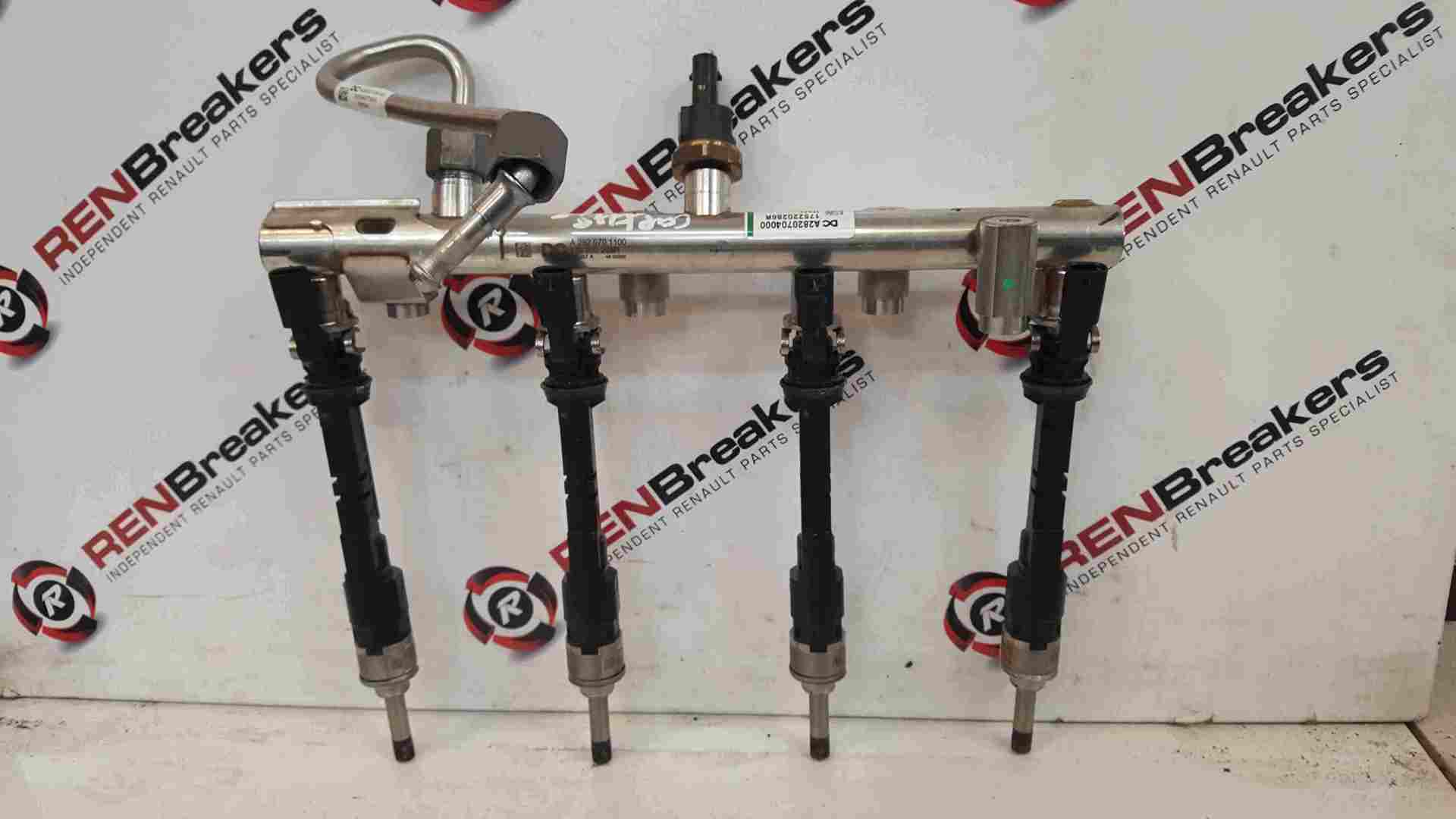 Thumb 3 Renault Captur 2019-2021 1.3 TCE Fuel Injectors X4 + Rail 175220286R