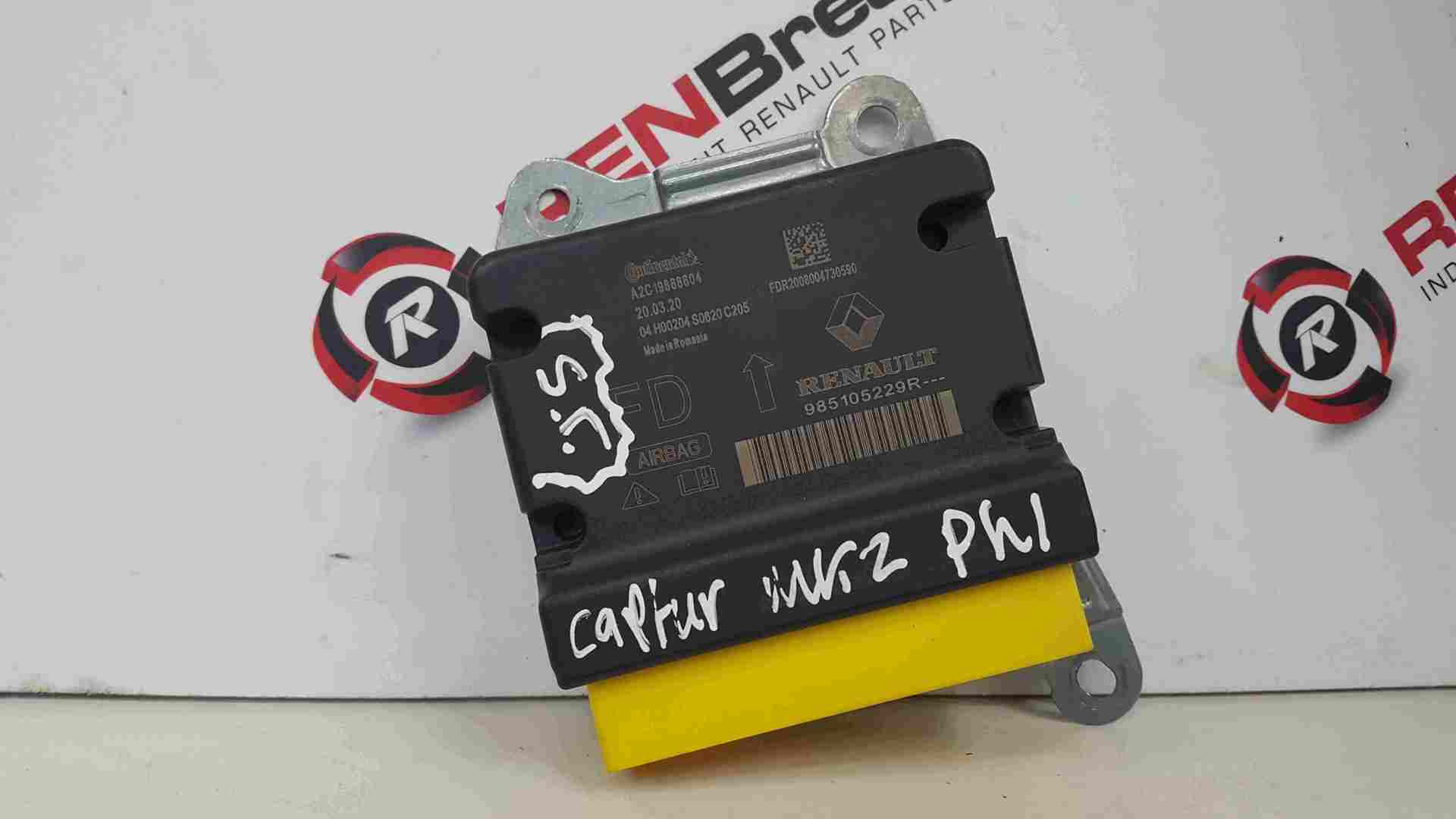 Renault Captur 2019-2021 Airbag Module Computer Spares 985105229R